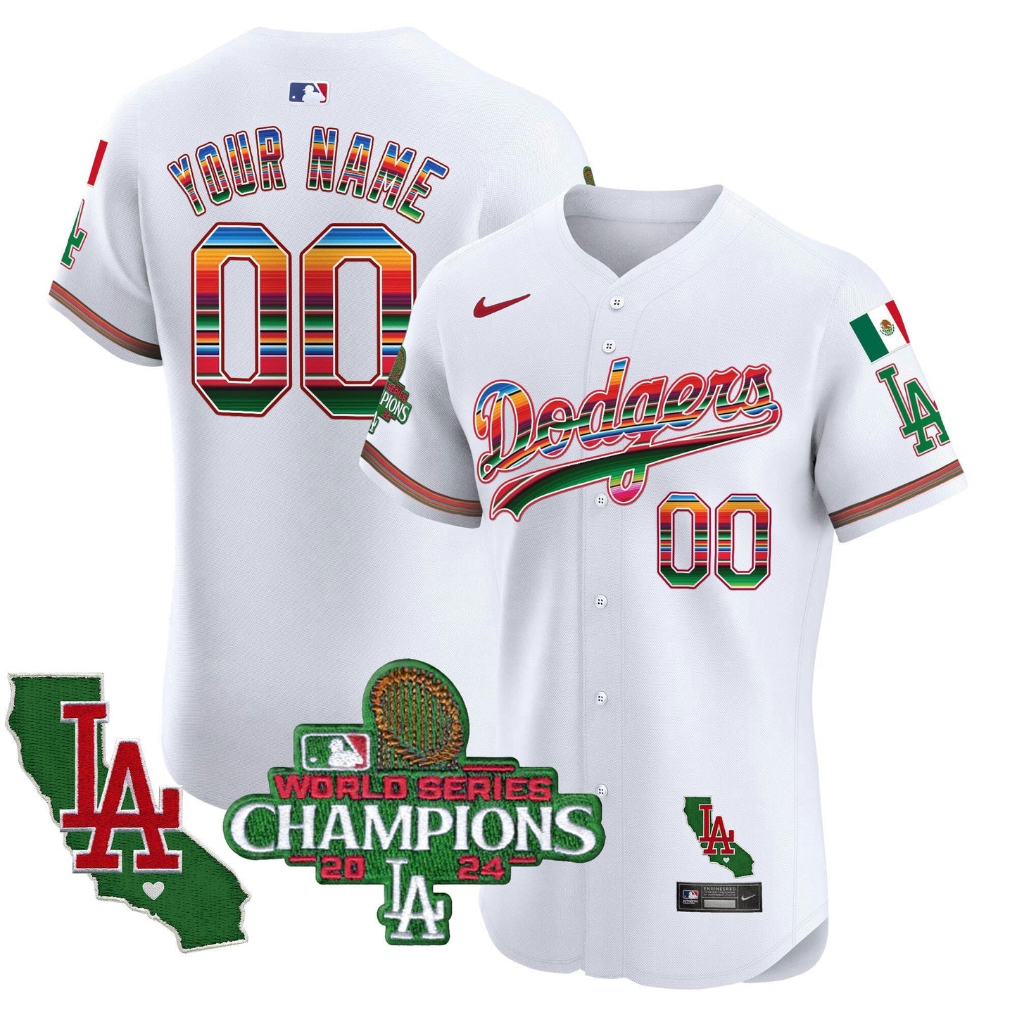 Camisa MLB Mexico 2024 World Series Champions Vapor Premier Elite Jersey