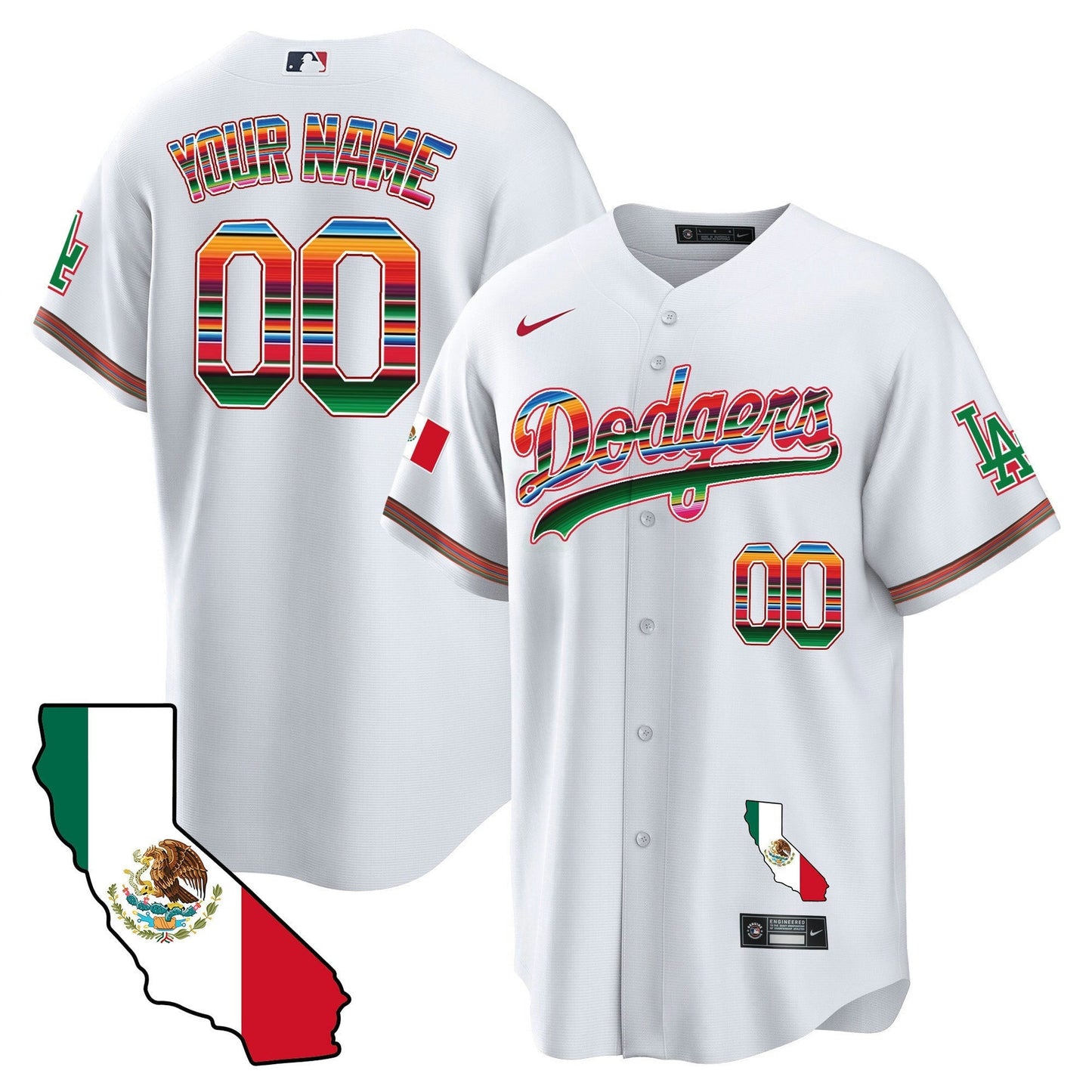 Camisa MLB Mexico California Map Cool Base Jersey