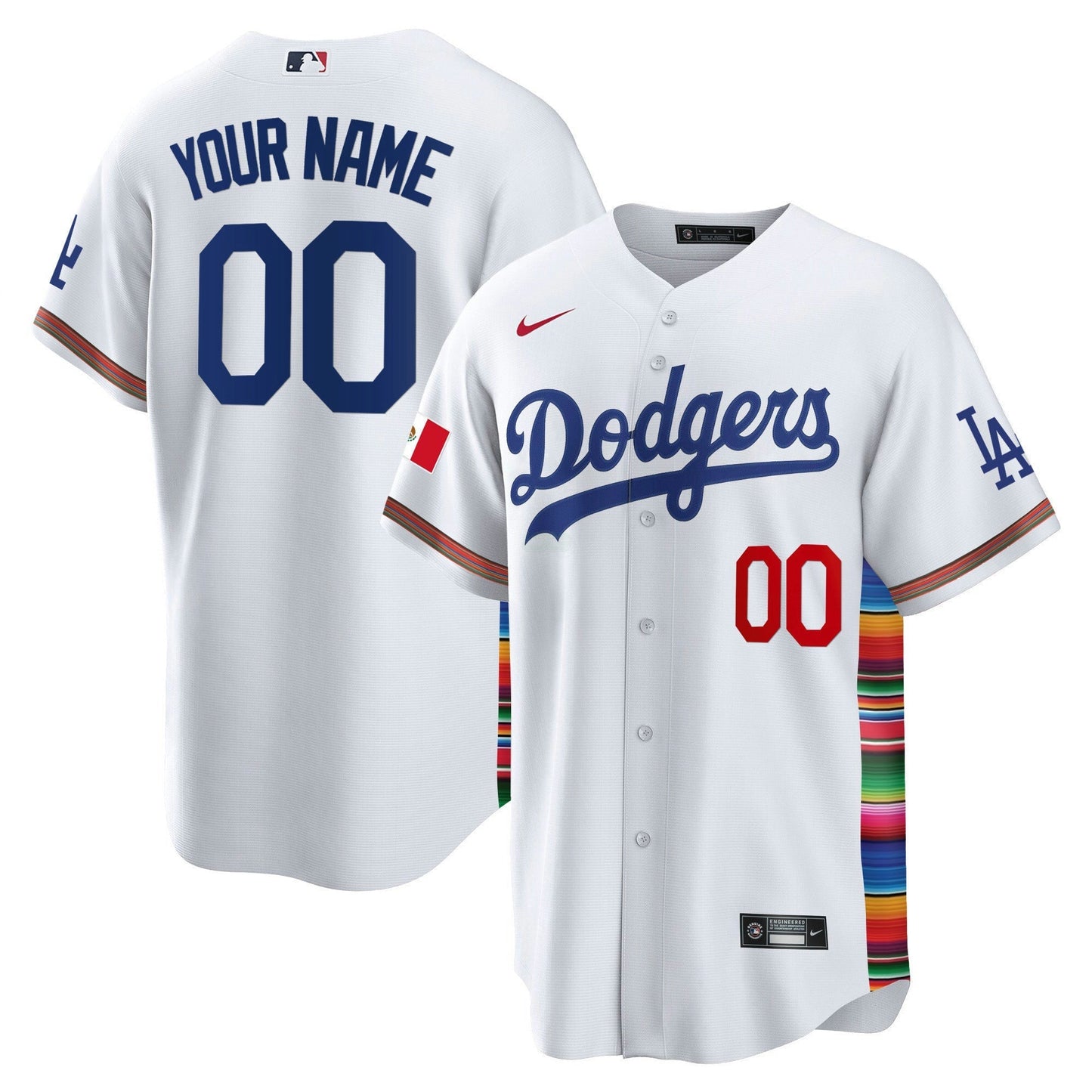 Camisa MLB Los Angeles Dodgers Mexico Cool Base Limited Jersey V2