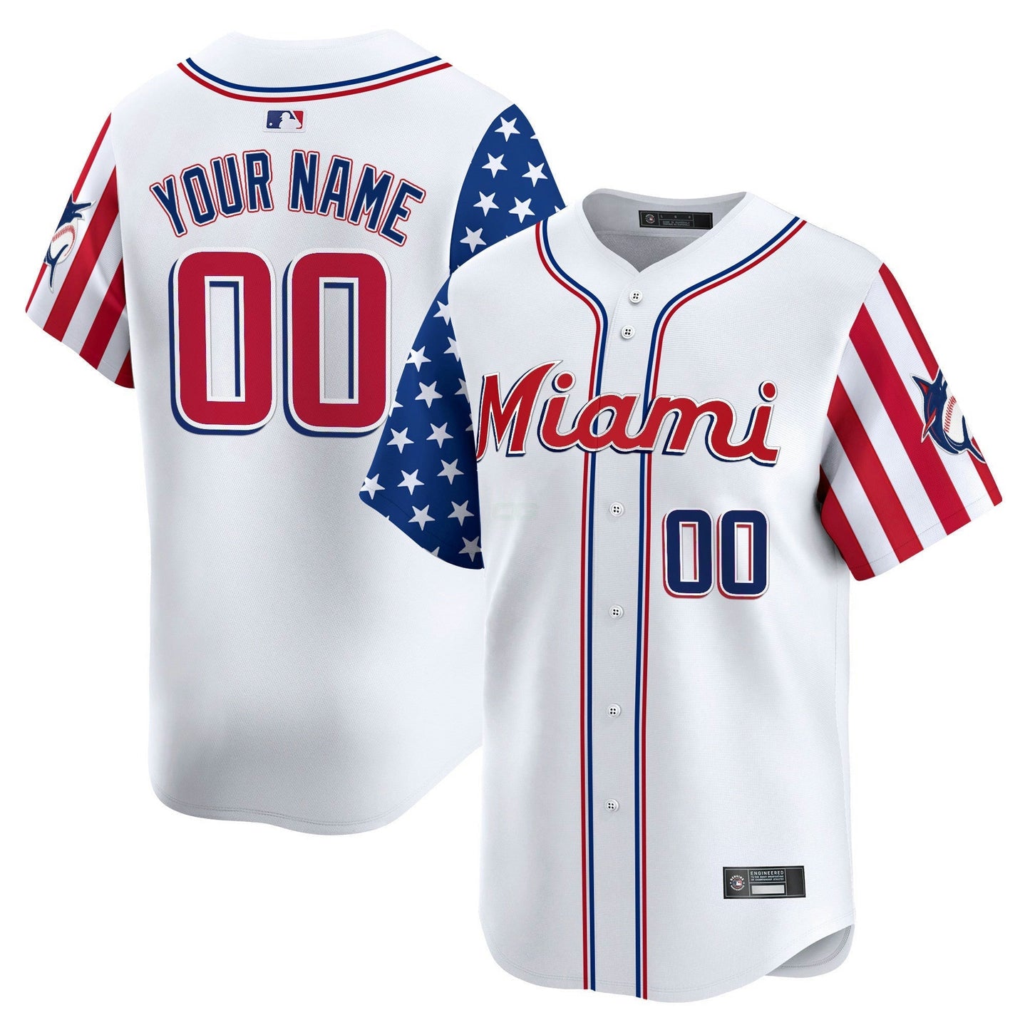Camisa MLB Miami 2025 Independence Day Vapor Premier Limited Jersey