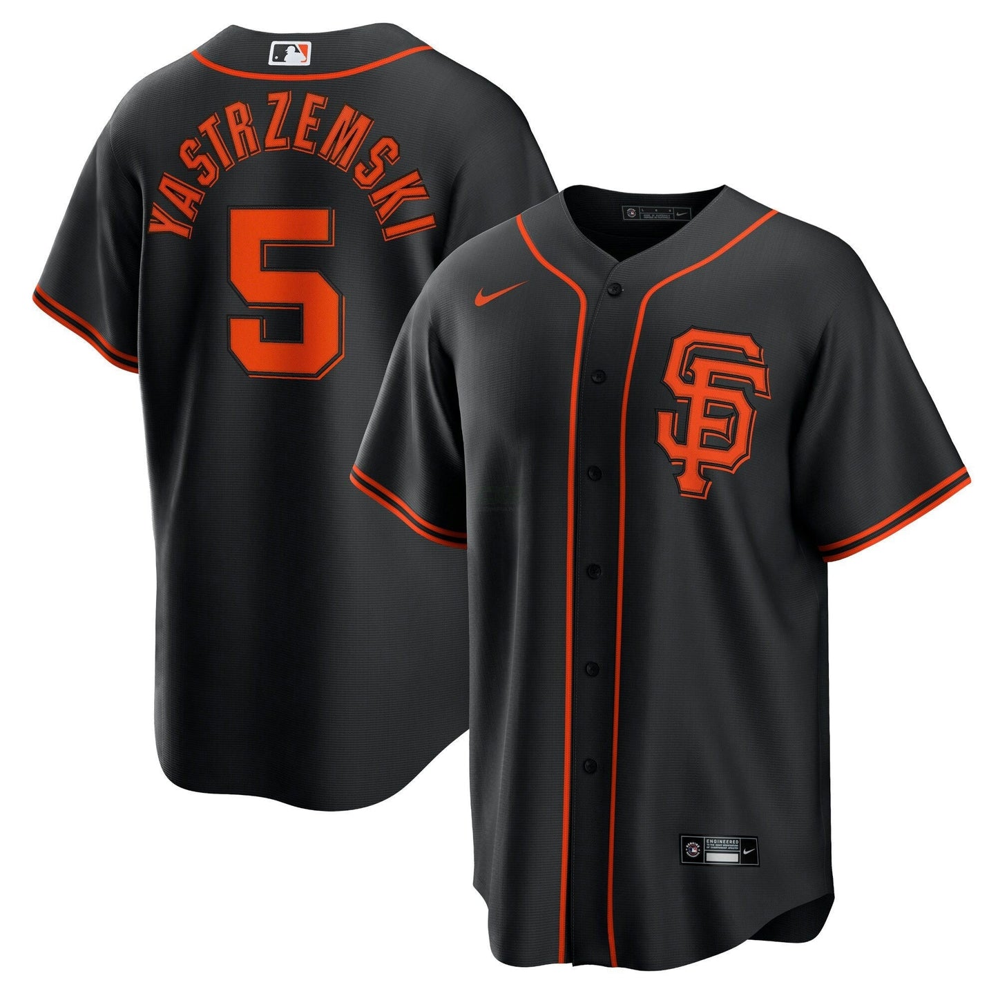 Camisa MLB Mike Yastrzemski San Francisco Black Jersey - Preta