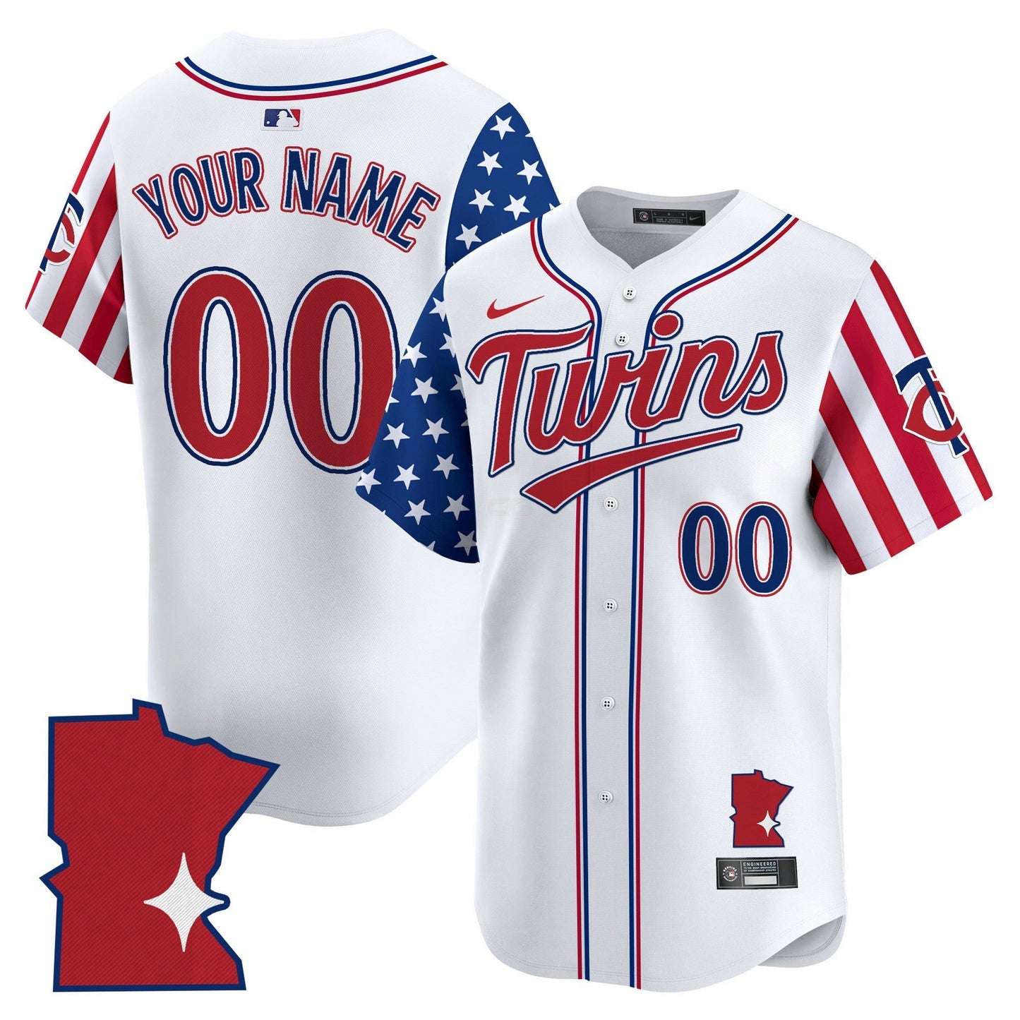 Camisa MLB Minnesota 2025 Independence Day Vapor Premier Limited Jersey