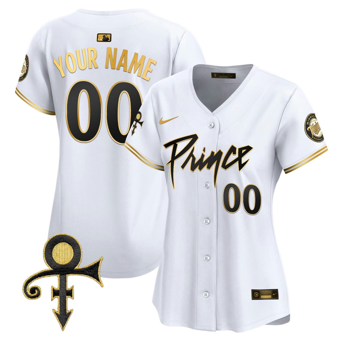 Camisa MLB Minnesota Prince Patch Vapor Premier Limited Jersey V4