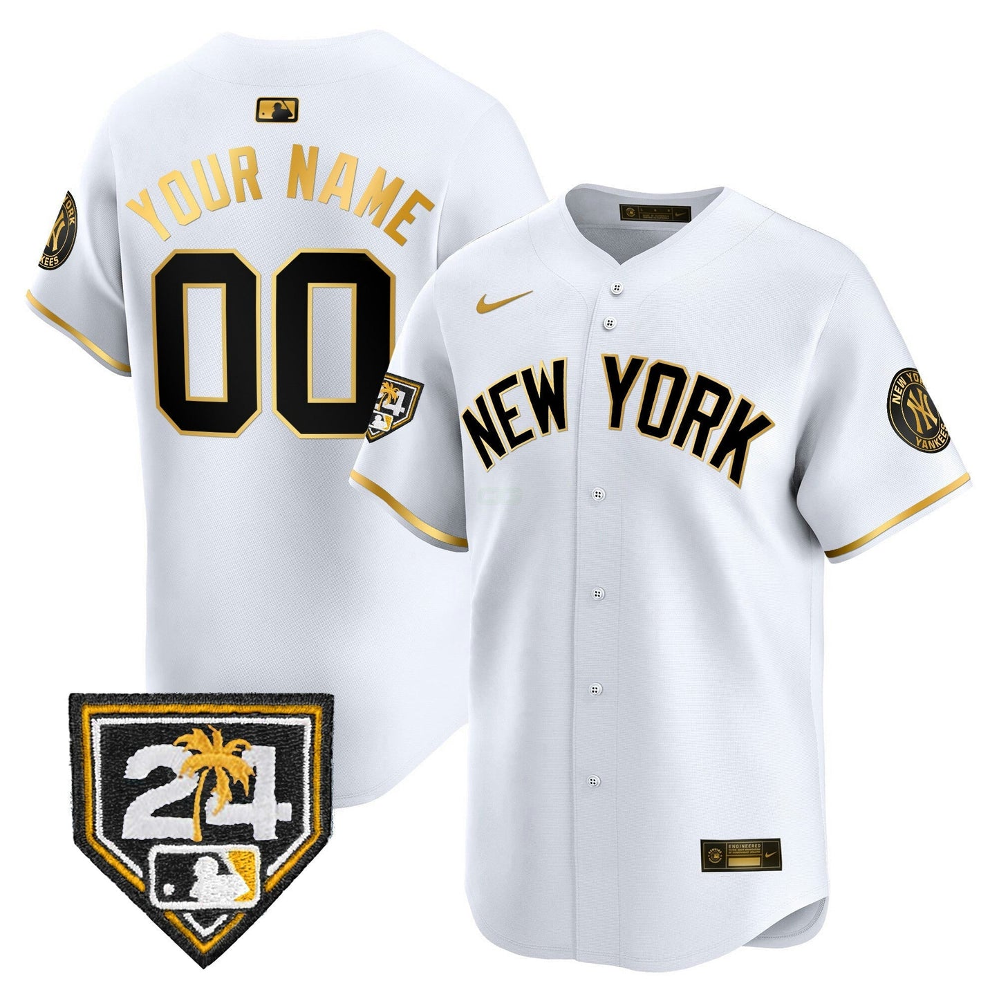 Camisa MLB New York 2024 Spring Training Patch Vapor Premier Limited Jersey V3