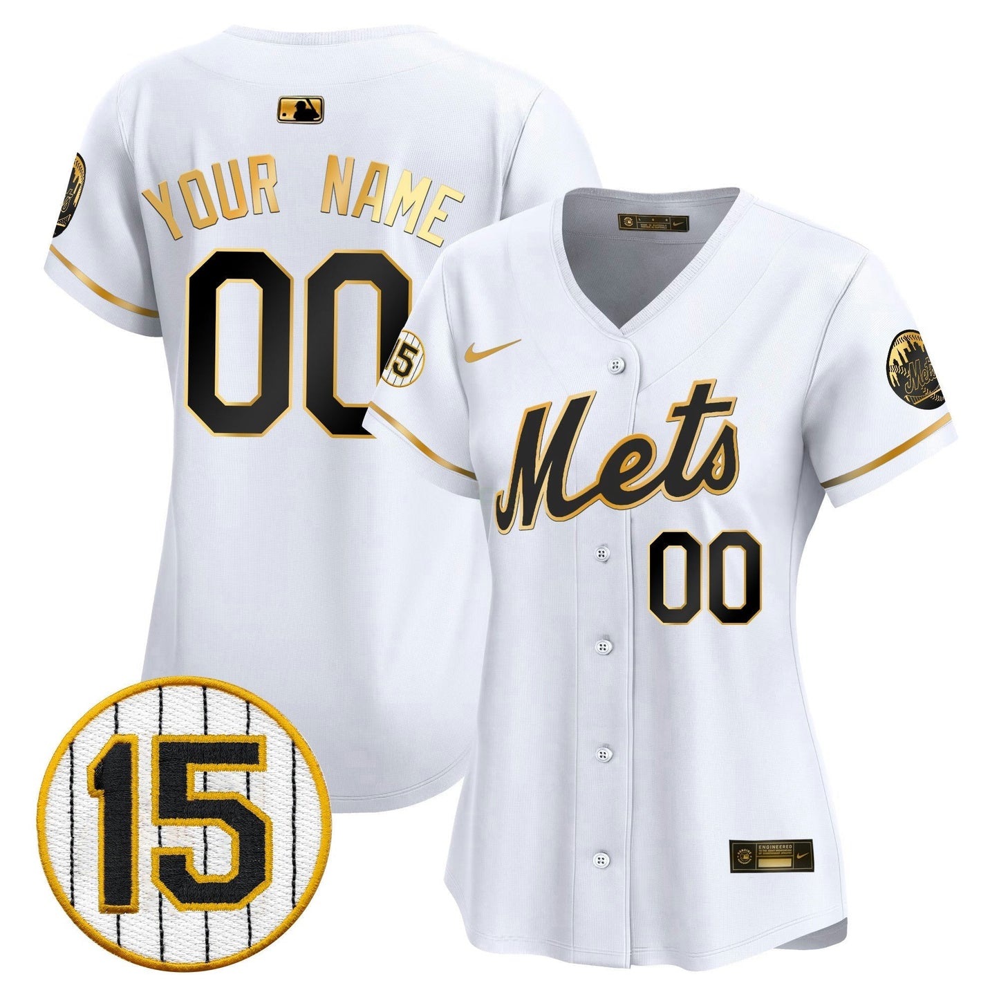 Camisa MLB New York Jerry Grote Patch Vapor Premier Limited Jersey