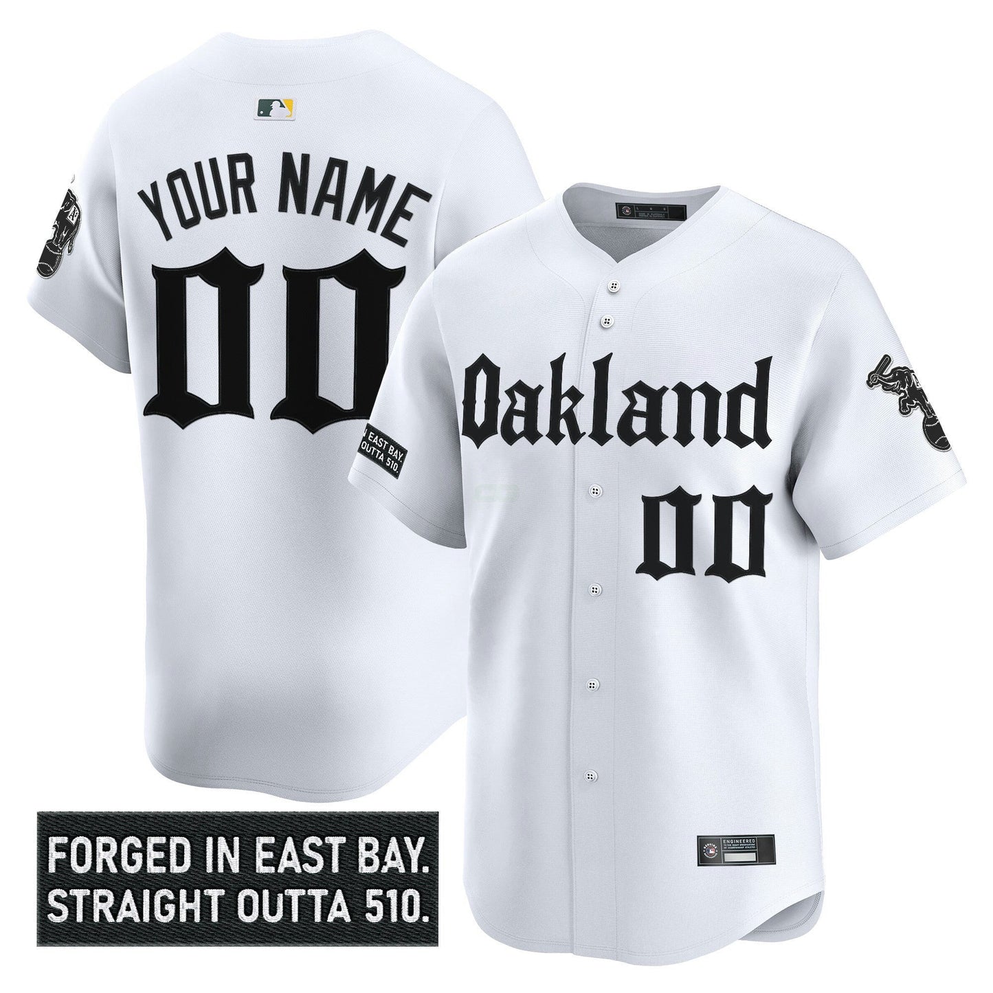 Camisa MLB Oakland ‘Gothic East Bay Edition’ Vapor Premier Limited Jersey