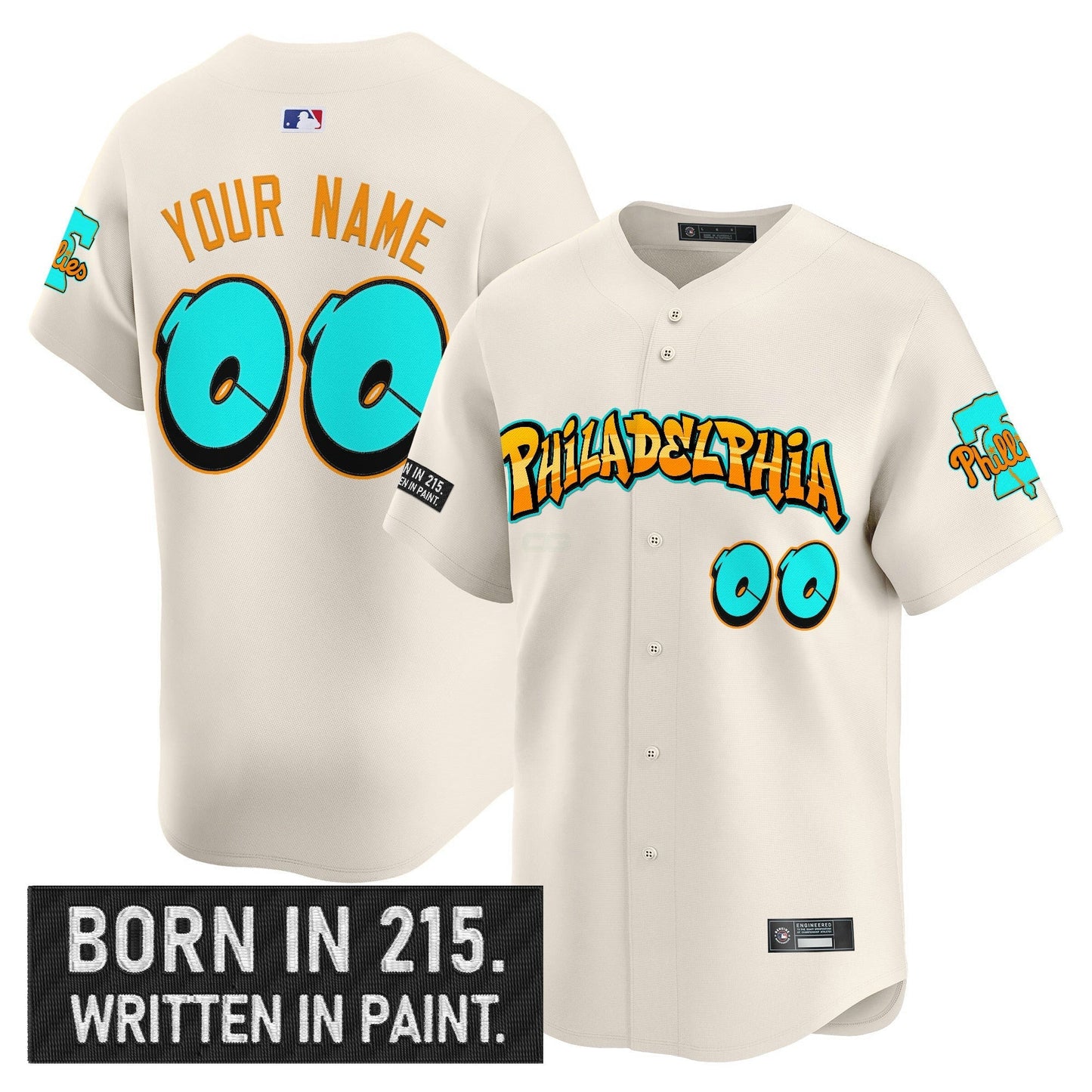 Camisa MLB Philadelphia ‘Graffiti Broad Street Edition ‘Vapor Premier Limited Jersey V2