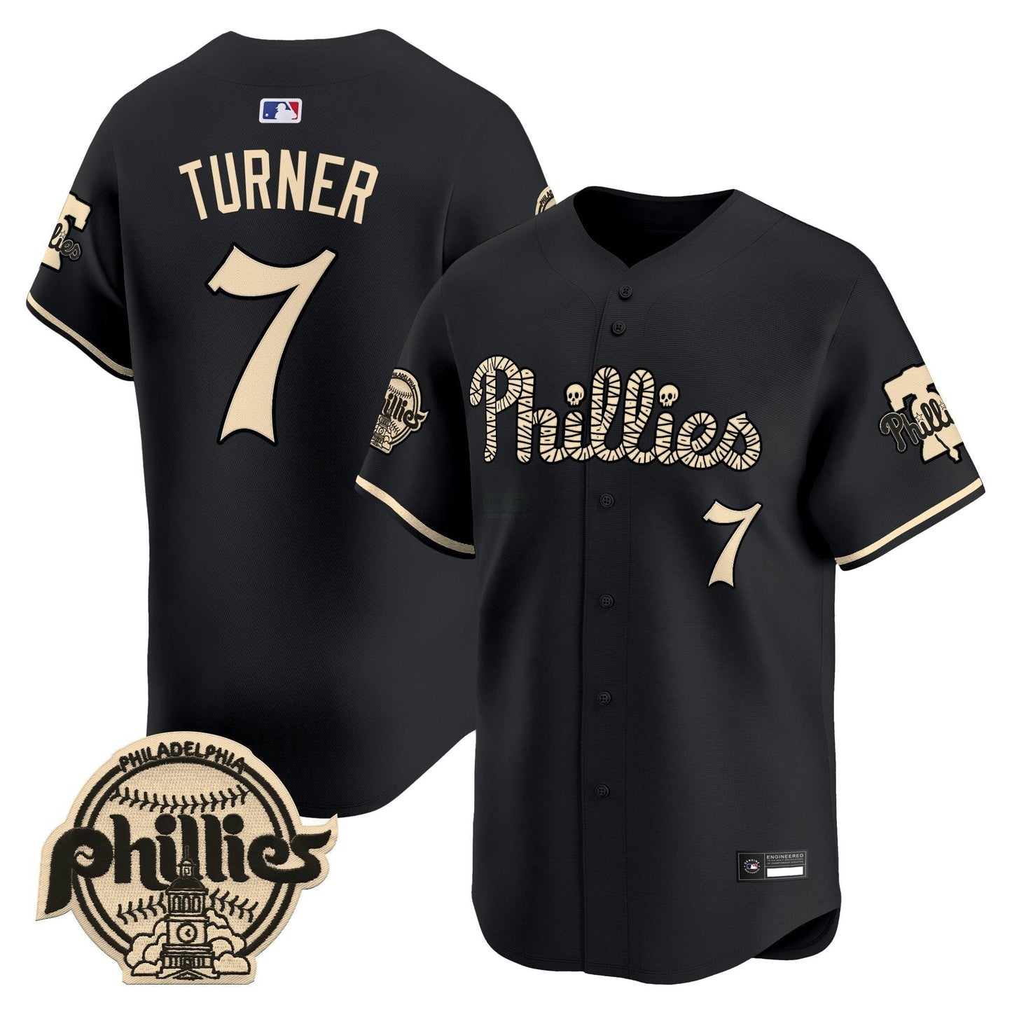 Camisa MLB Philadelphia ‘Halloween Mummy Edition’ Premier Limited Jersey – Stitched