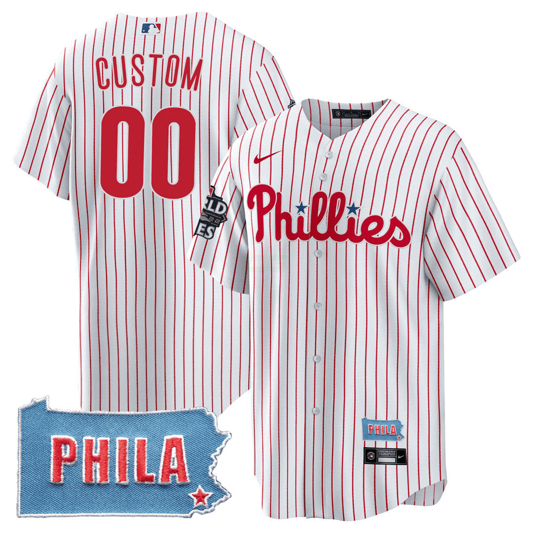 Camisa MLB Philadelphia PHILA PA State Patch Jersey