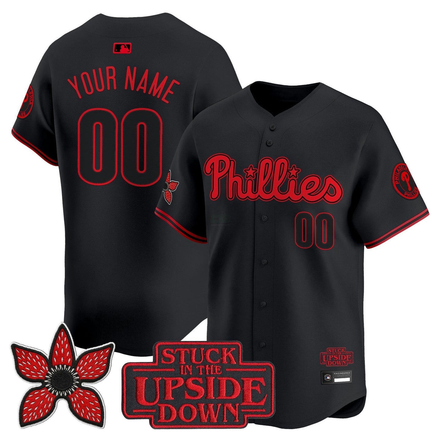 Camisa MLB Philadelphia ‘Stranger Things Edition’ Vapor Premier Limited Jersey - Custom