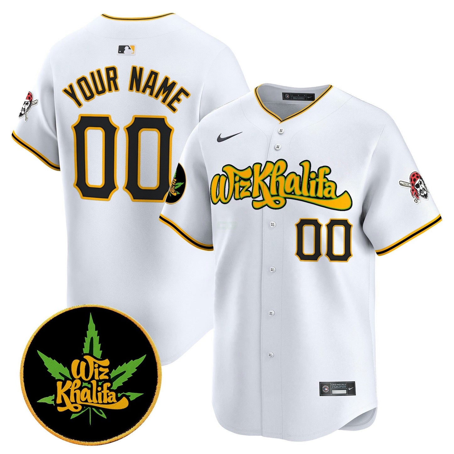 Camisa MLB Pittsburgh Wiz Khalifa Vapor Premier Limited Jersey