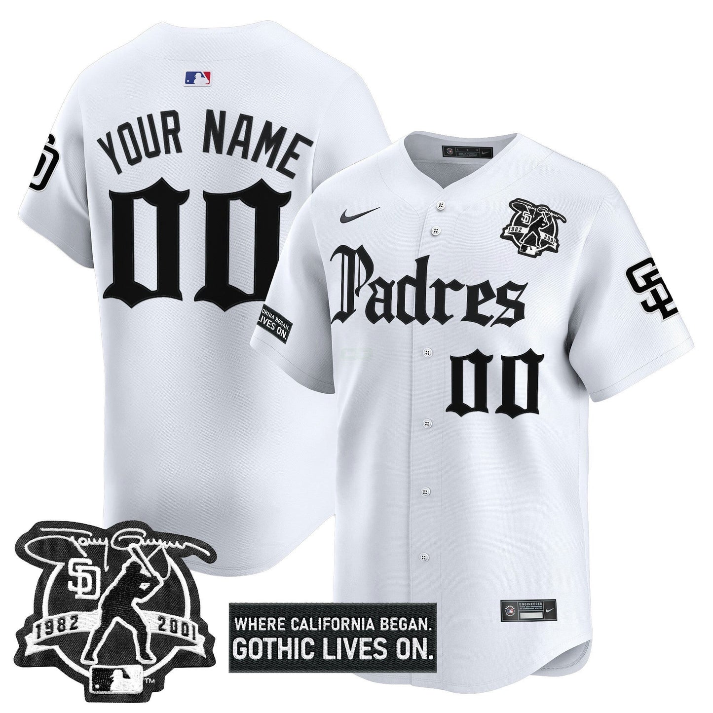 Camisa MLB San Diego ‘Gothic Edition’ Vapor Premier Limited Jersey V2