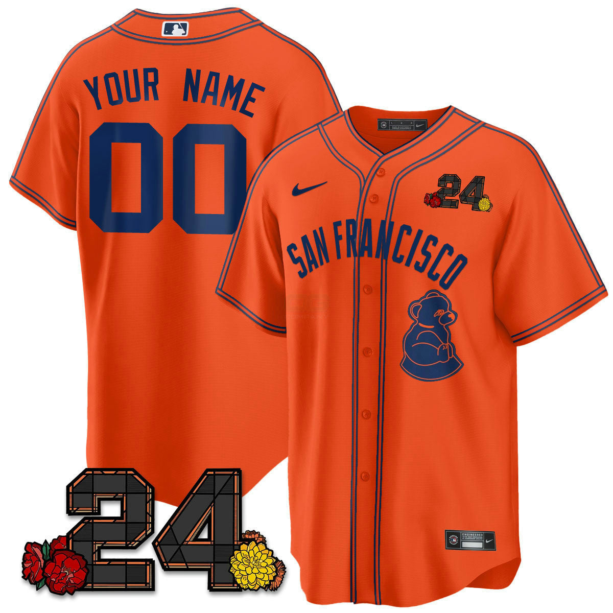 Camisa MLB San Francisco 2024 Willie Mays Patch Vapor Premier Limited Jersey V2