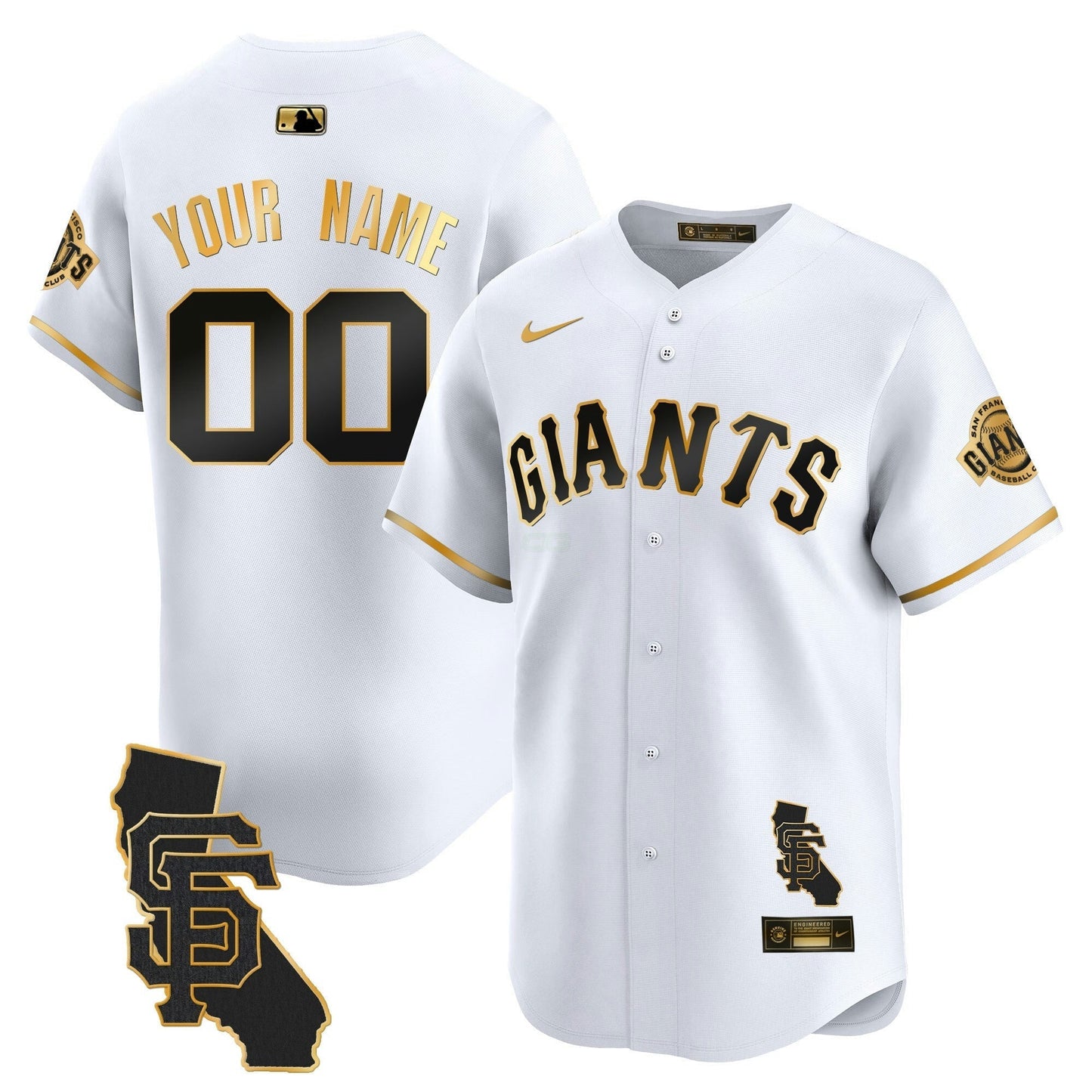 Camisa MLB San Francisco California Patch Vapor Premier Limited Jersey