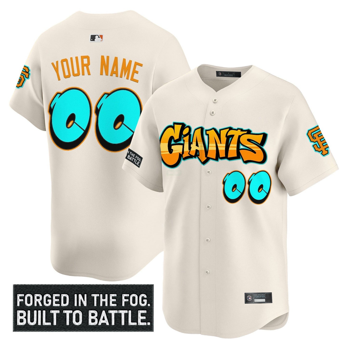 Camisa MLB San Francisco ‘Graffiti Fog City Drop’ Vapor Premier Limited Jersey