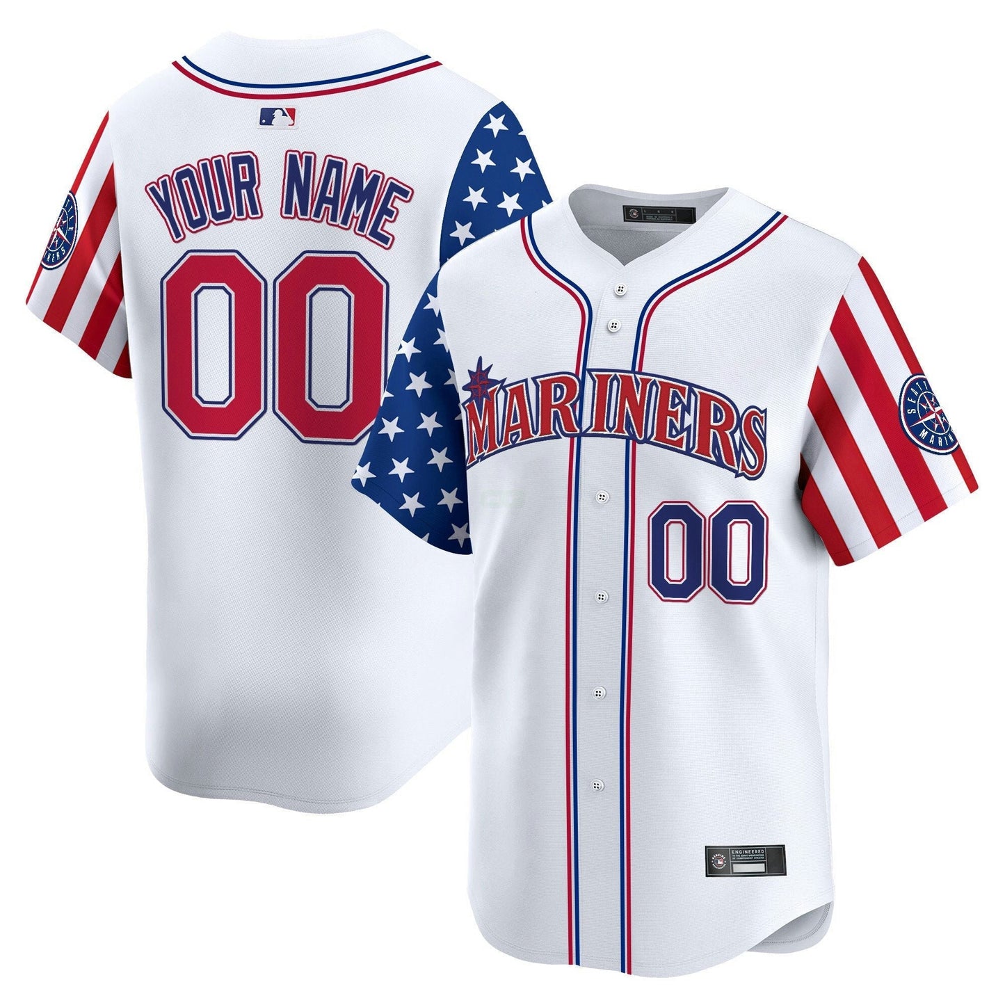 Camisa MLB Seattle 2025 Independence Day Vapor Premier Limited Jersey