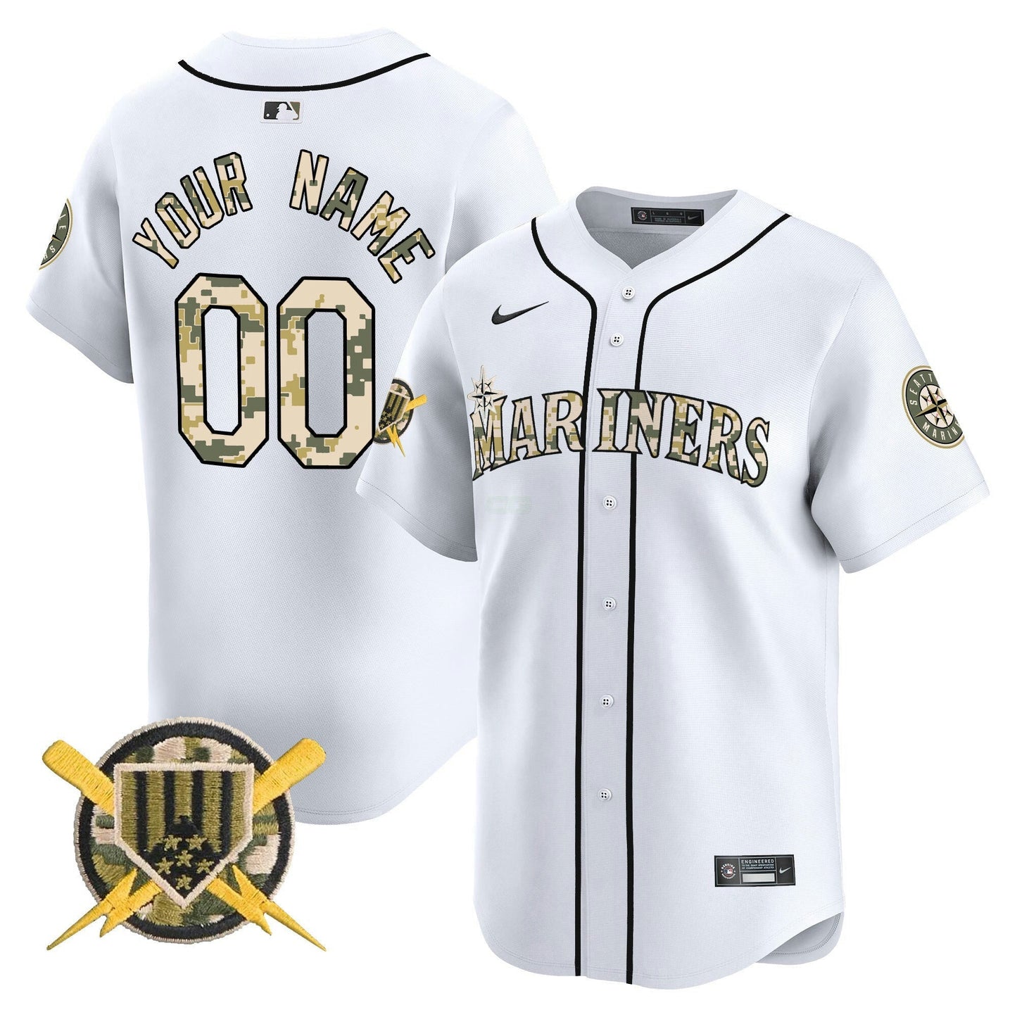 Camisa MLB Seattle Armed Forces Day Vapor Premier Limited Jersey