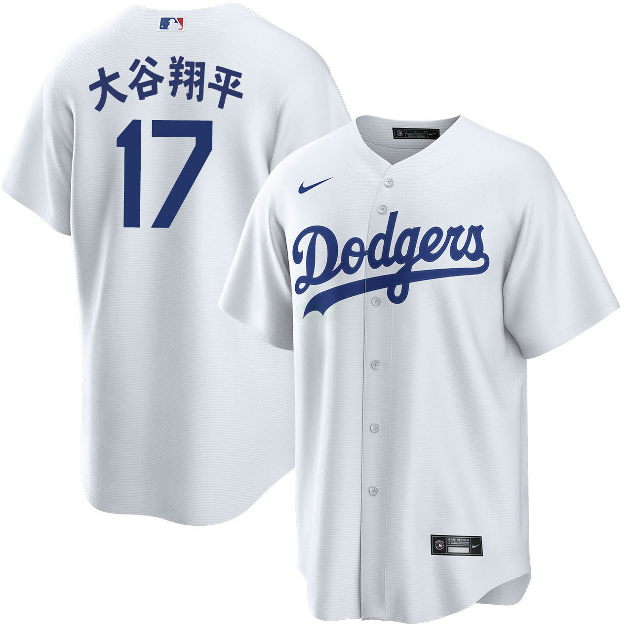Camisa MLB Shohei Ohtani Kanji Los Angeles White Home Jersey - Branca