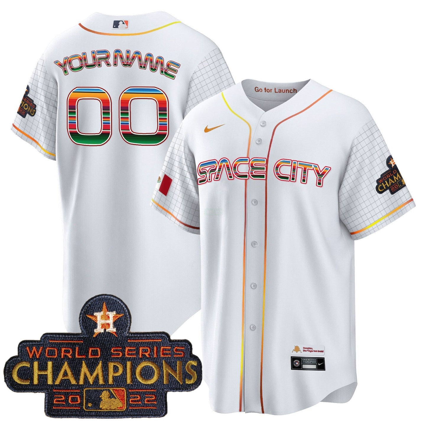 Camisa MLB Space City Mexico Cool Base Jersey