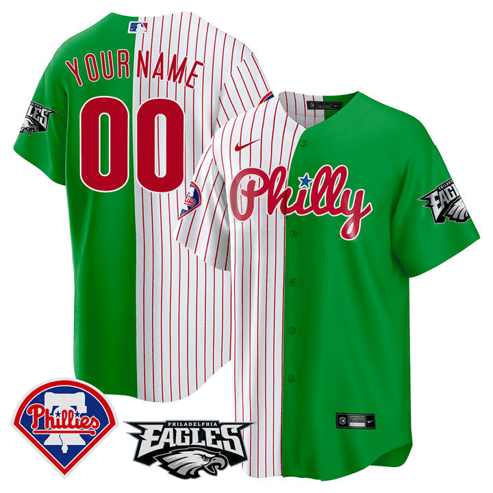 Camisa MLB Split – Eagles Cool Base Jersey - Stripes