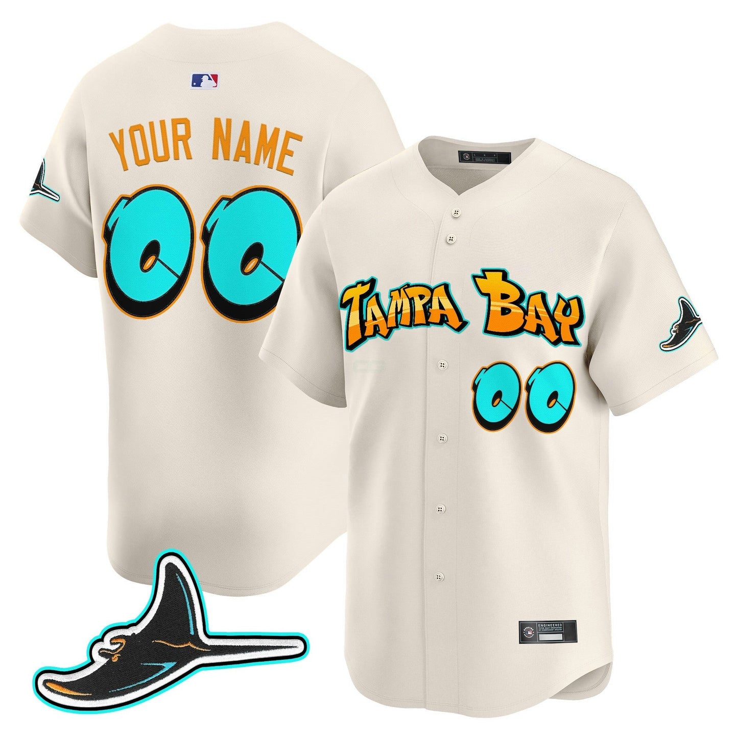 Camisa MLB Tampa Bay ‘Graffiti Gulfside Edition’ Vapor Premier Limited Jersey