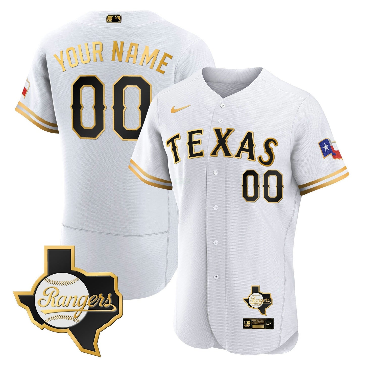 Camisa MLB Texas 2023 Flex Base Jersey – Texas Patch