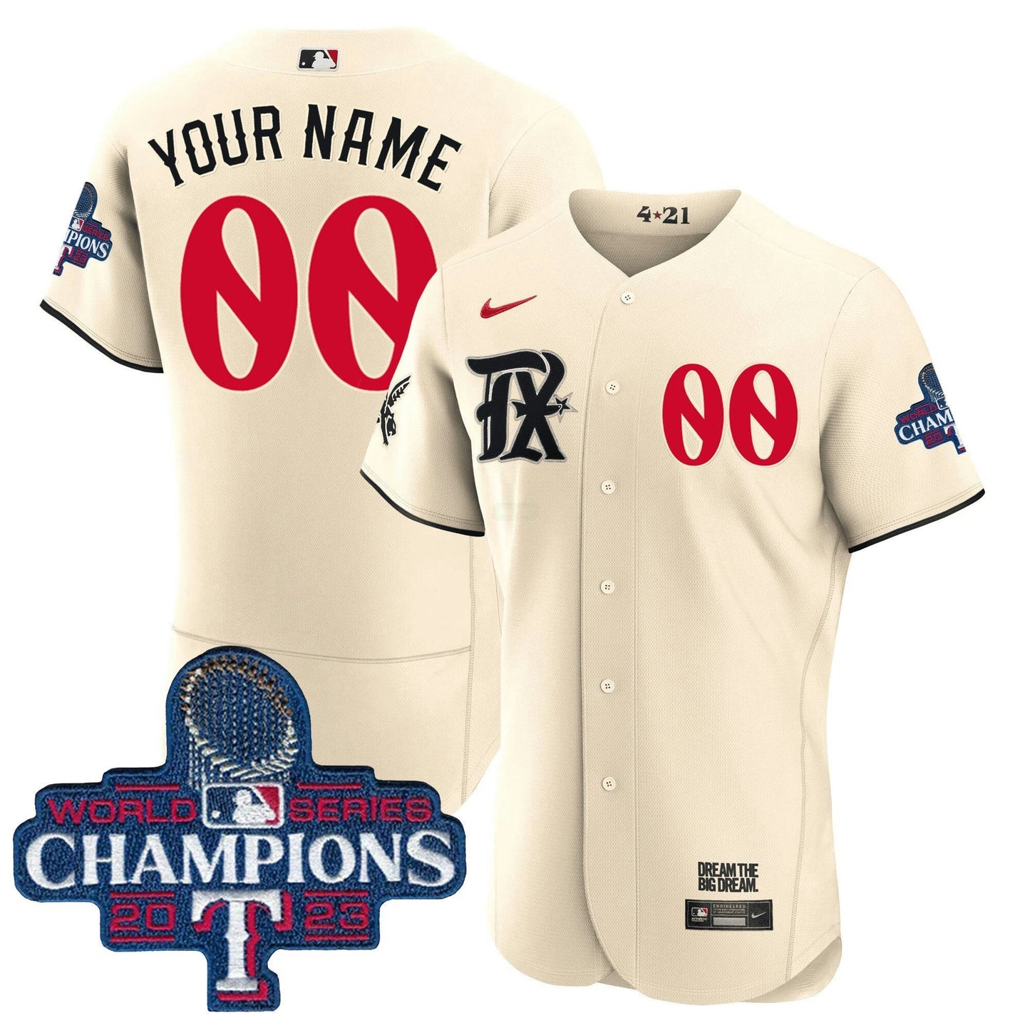 Camisa MLB Texas 2023 World Series Champions City Connect Jersey - City Connect