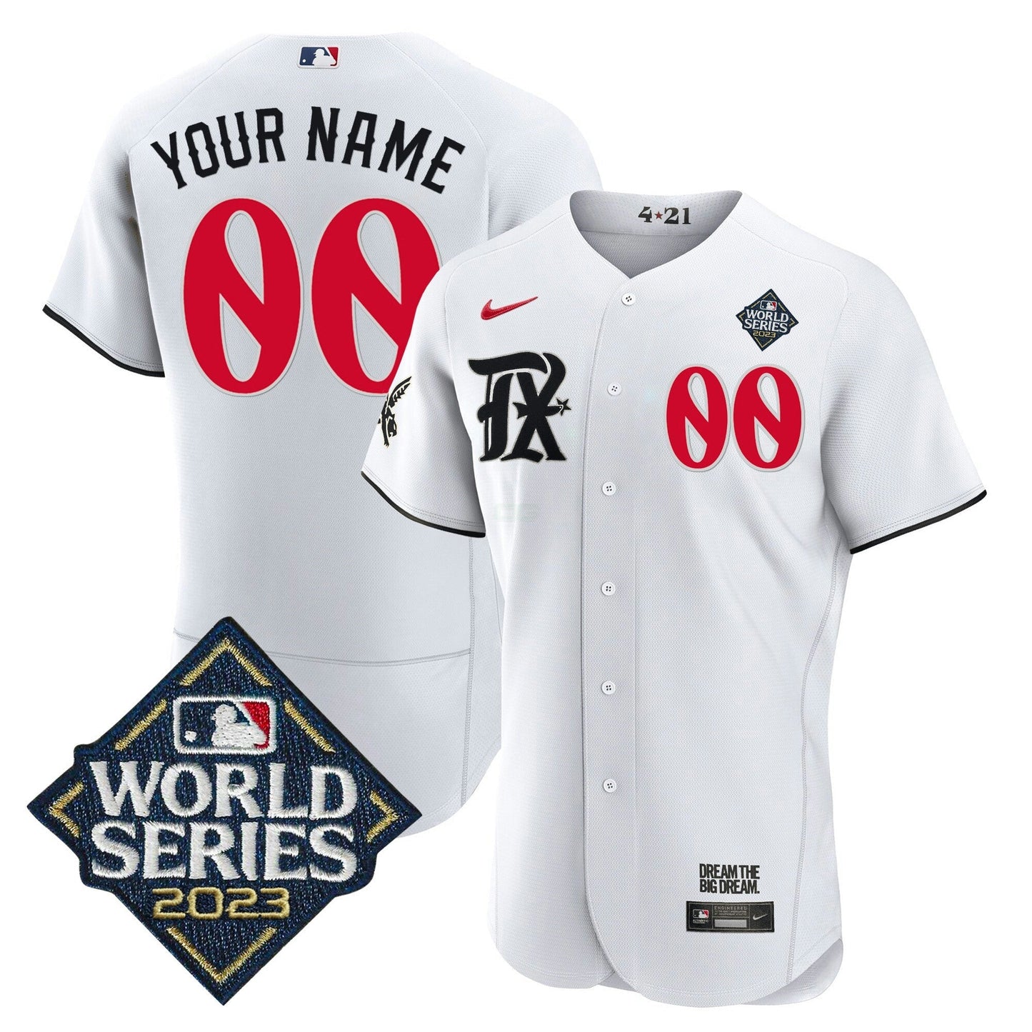Camisa MLB Texas 2023 World Series City Connect Flex Base Jersey