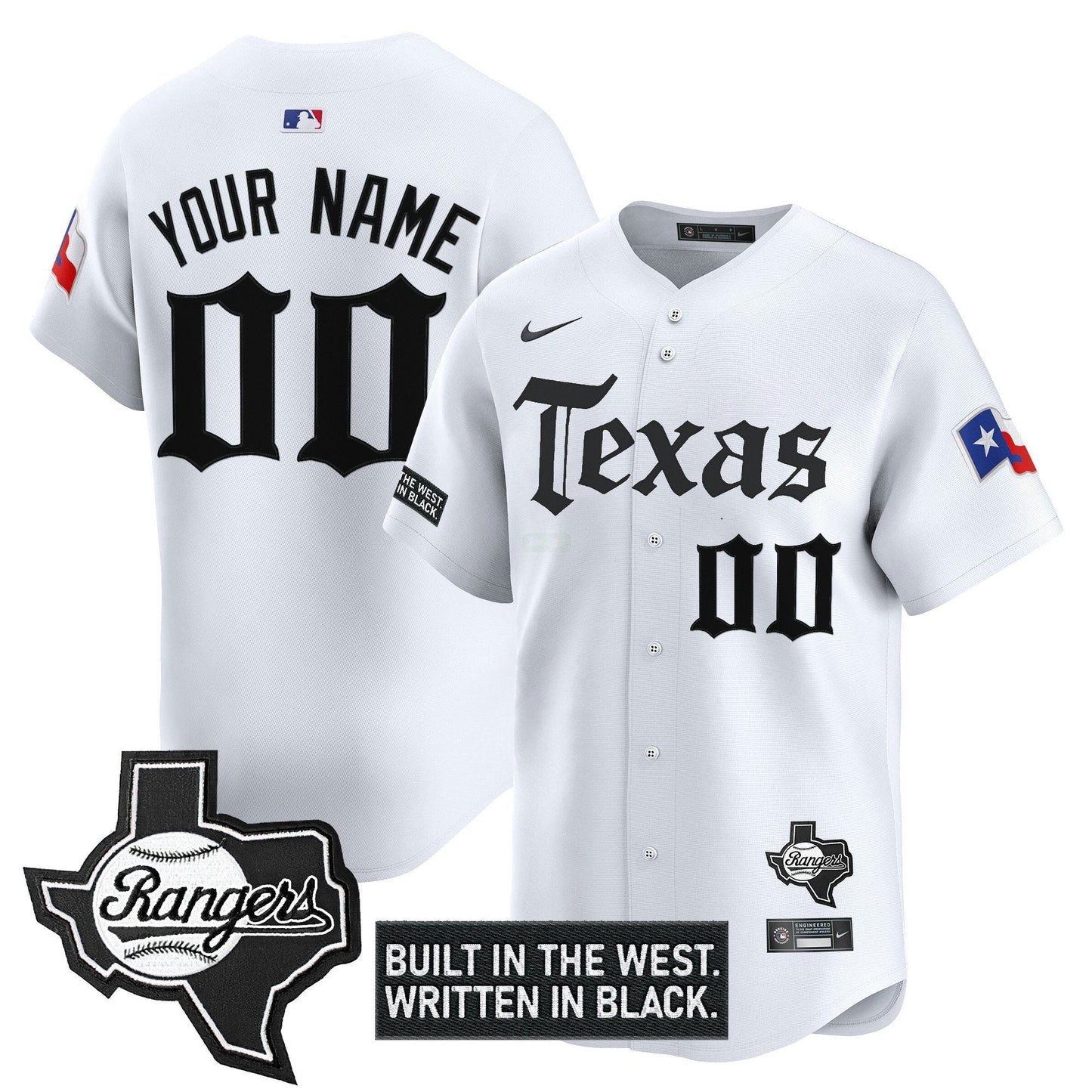 Camisa MLB Texas ‘Gothic Frontier Edition’ Vapor Premier Limited Jersey