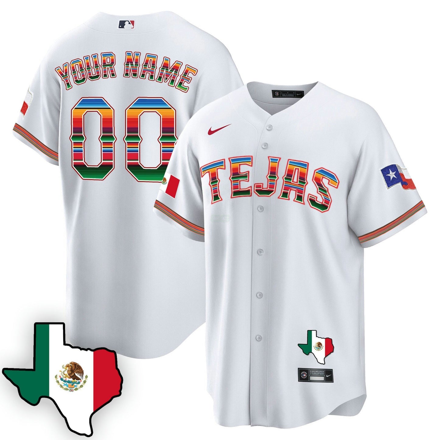 Camisa MLB Texas Mexican Cool Base Jersey V3
