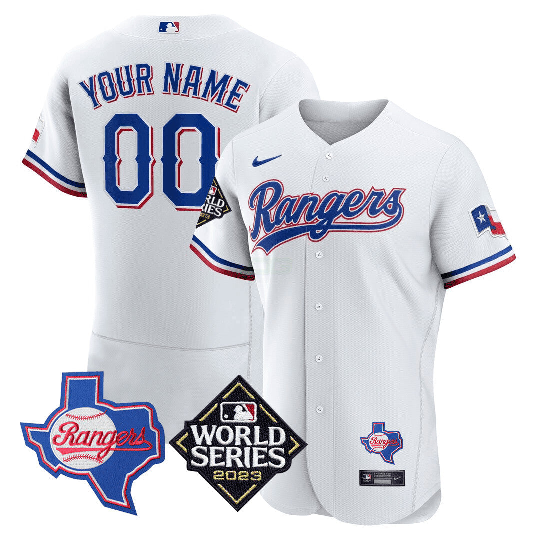 Camisa MLB Texas Texas State & 2023 World Series Patch Jersey