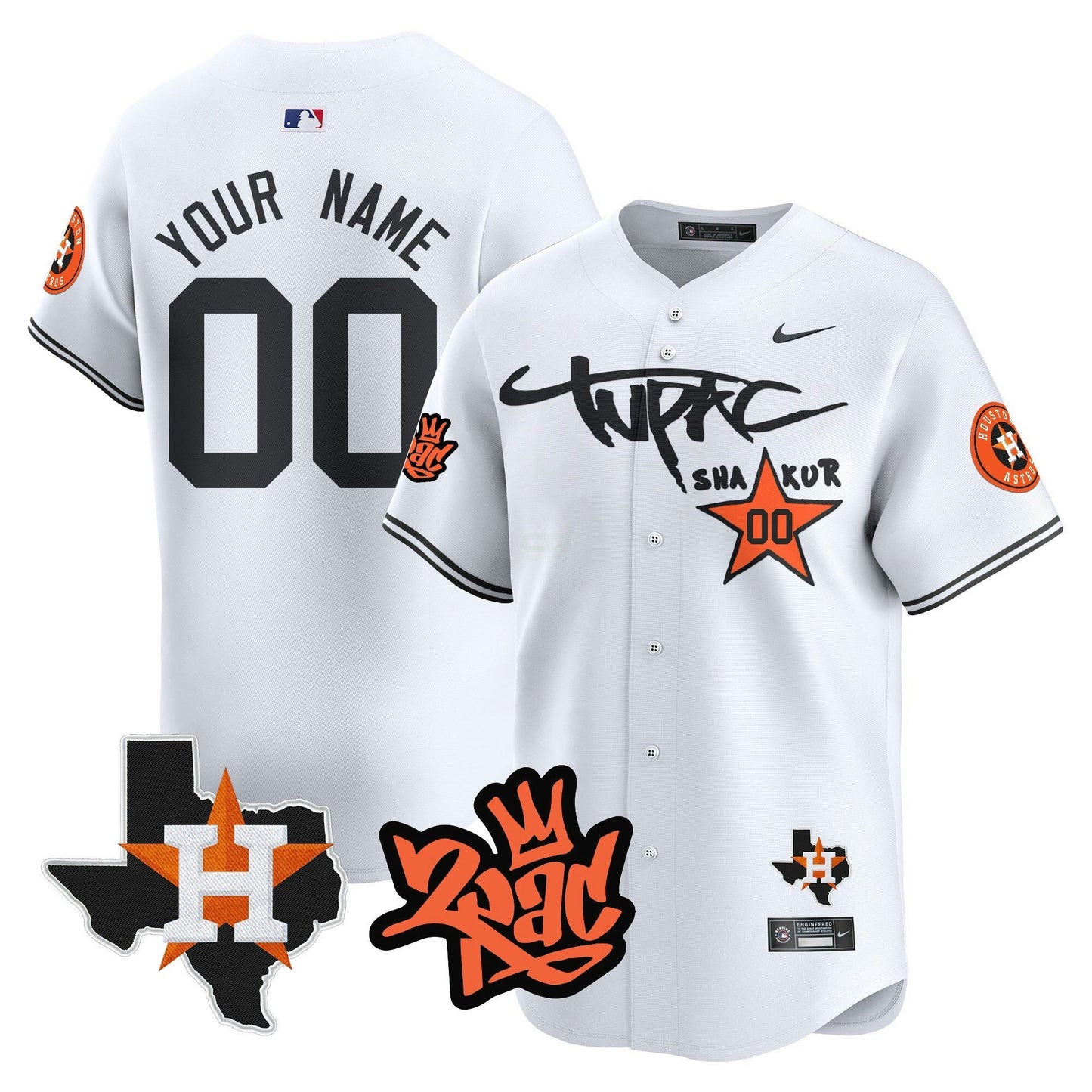 Camisa MLB Tupac Shakur Vapor Premier Limited Jersey