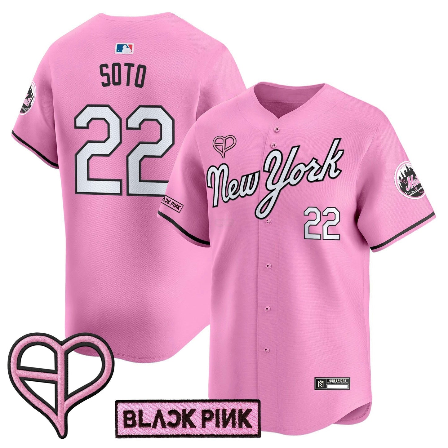 Camisa MLB Unisex New York x BLACKPINK 2025 Vapor Premier Limited Jersey