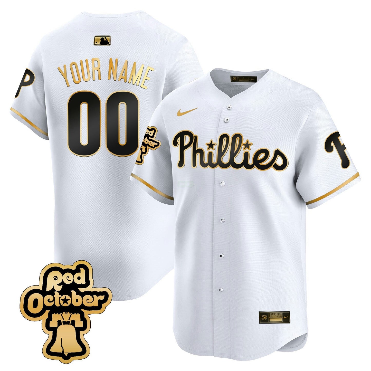 Camisa MLB Vermelha Octorber Patch Vapor Premier Limited Jersey