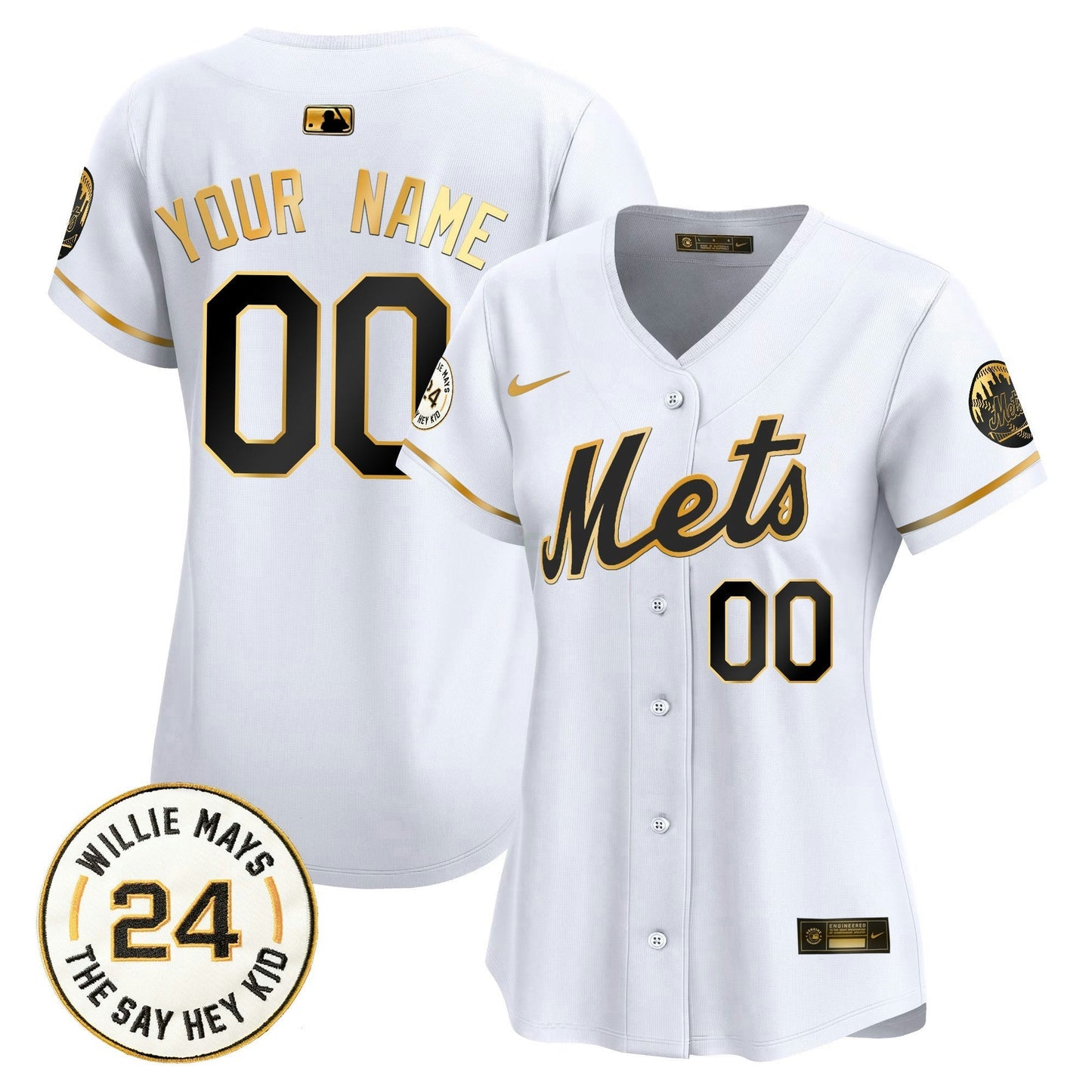 Camisa MLB Willie Mays Patch Vapor Premier Limited Jersey