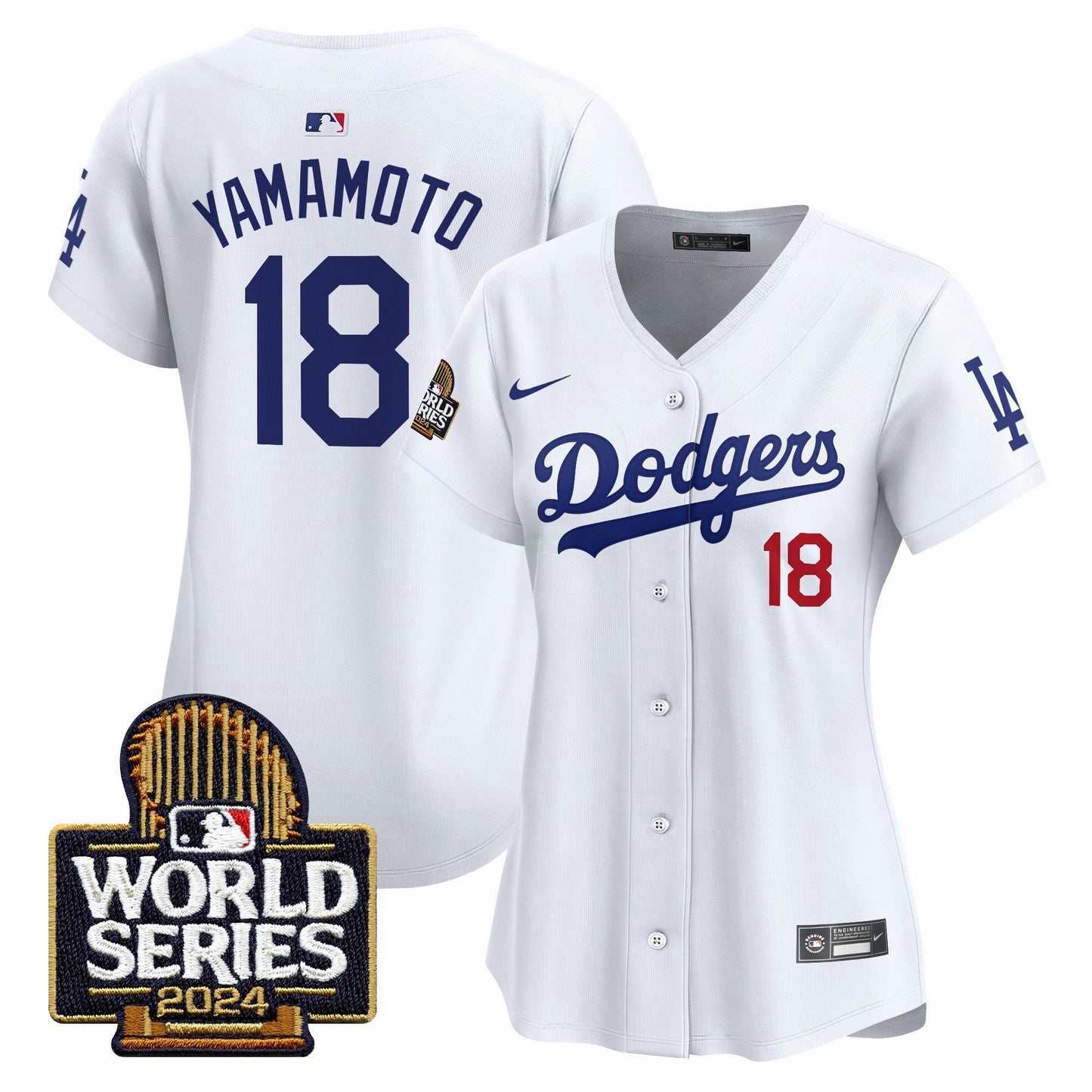 Camisa MLB Los Angeles Dodgers Women’s 2024 World Series Vapor Premier Limited Jersey