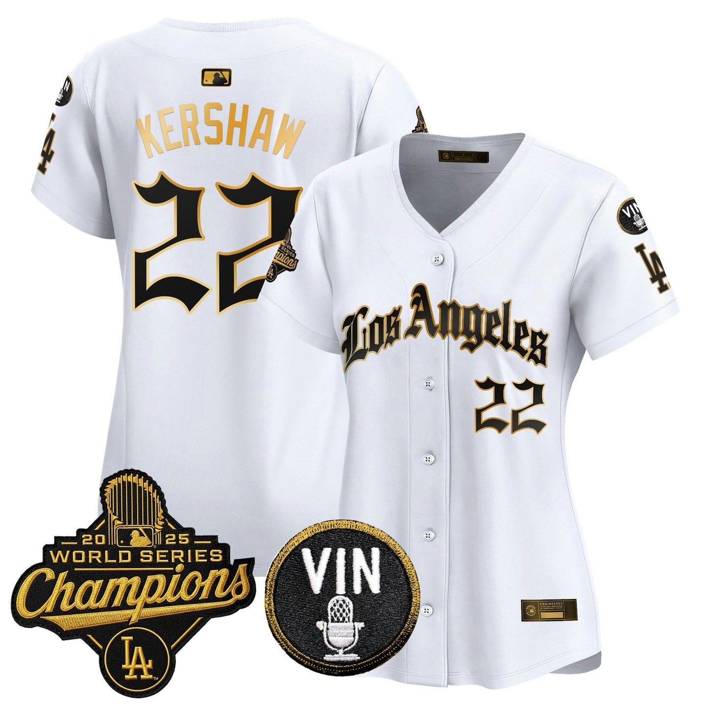 Camisa MLB Women’s 2025 World Series Champions Vapor Premier Limited Jersey – LA Gothic Edition