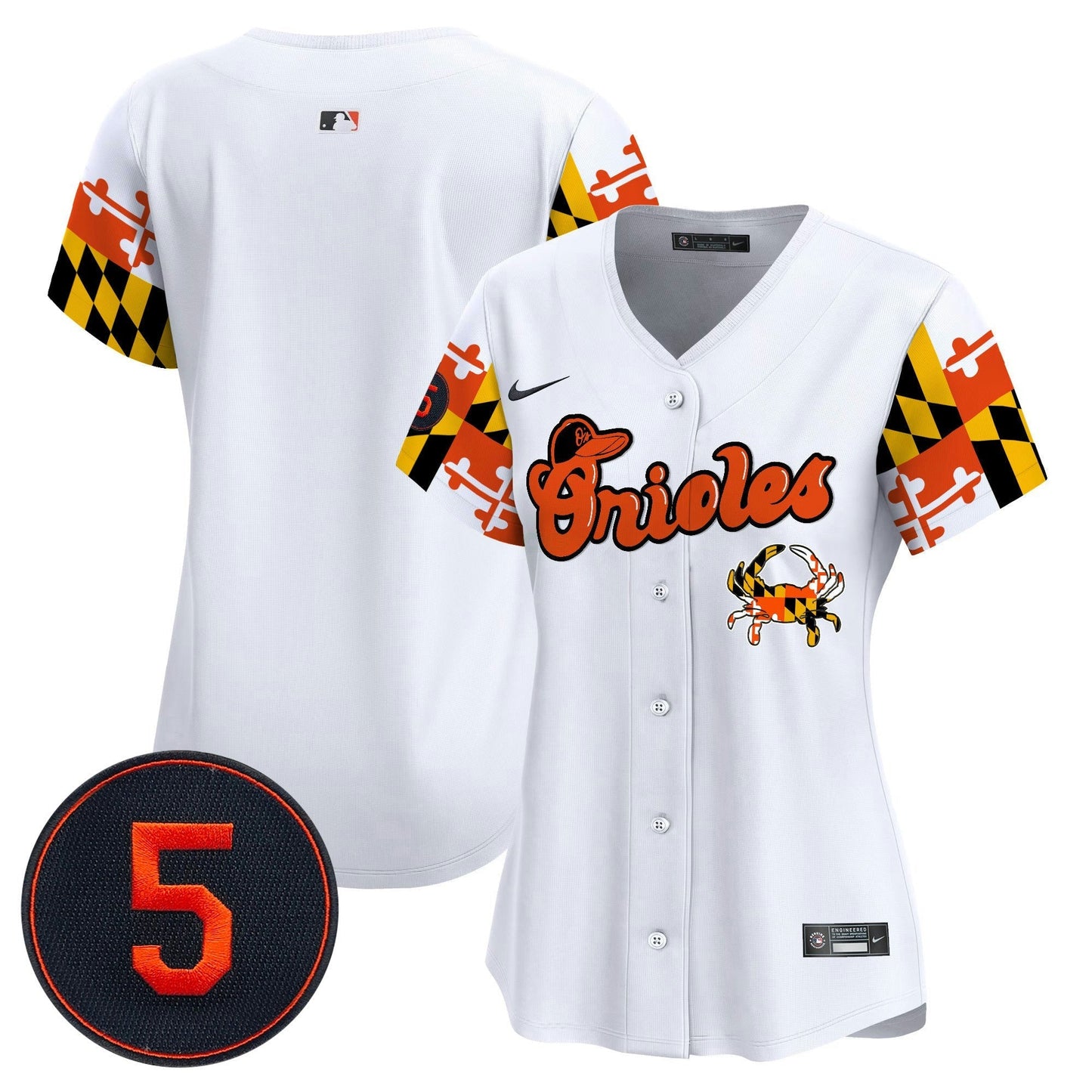 Camisa MLB Women’s Baltimore Robinson Patch Vapor Premier Limited Jersey V7