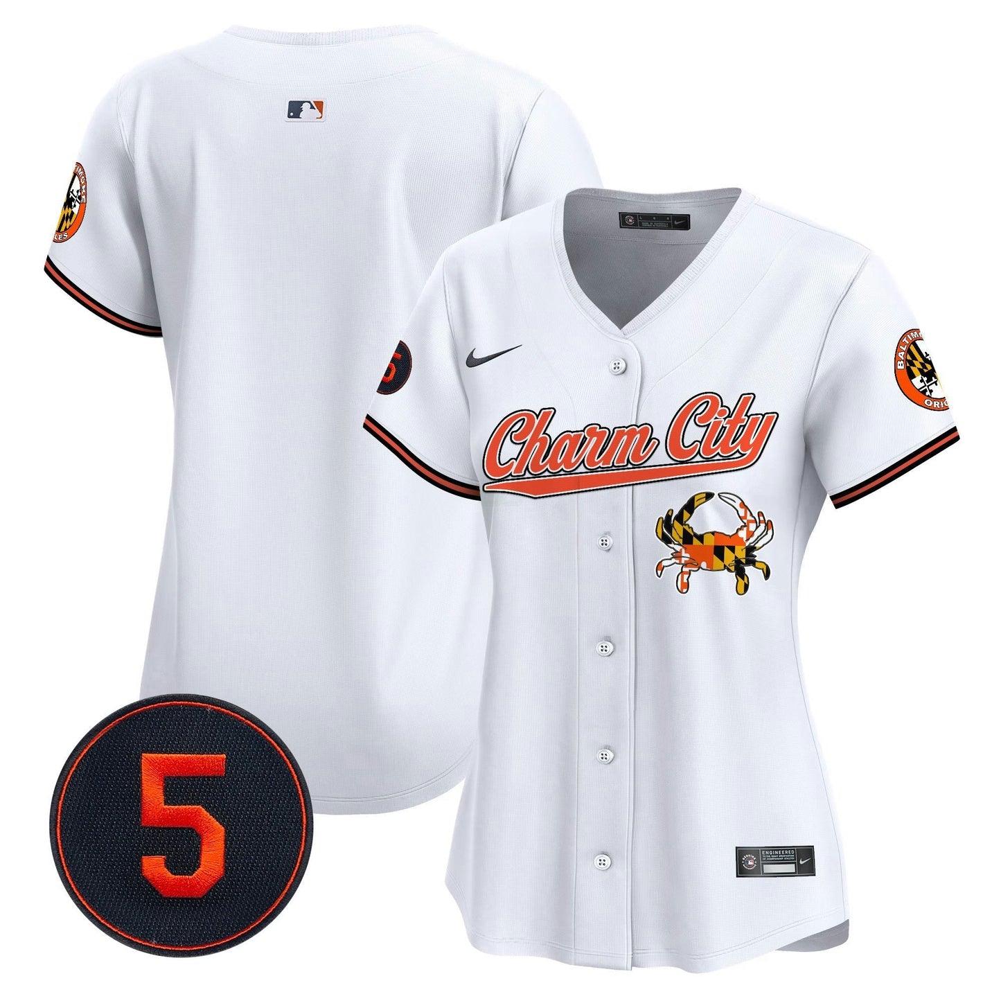 Camisa MLB Women’s Baltimore Robinson Patch Vapor Premier Limited Jersey V8