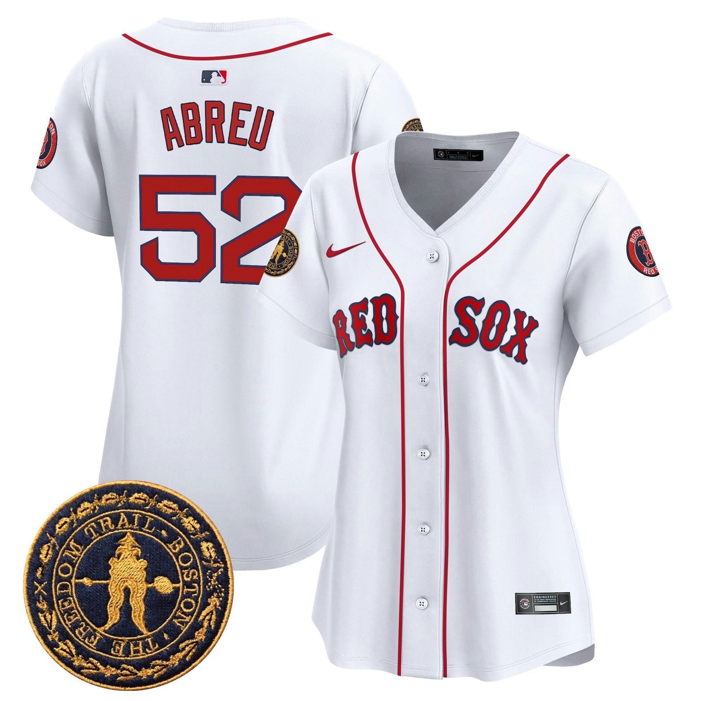 Camisa MLB Women’s Boston Freedom Trail Patch Vapor Premier Limited Jersey