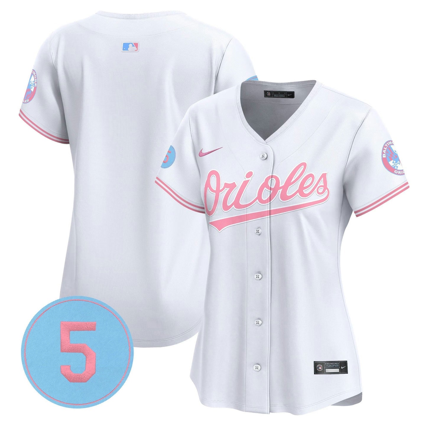 Camisa MLB Women’s Bubblegum Pink Robinson Patch Vapor Premier Limited Jersey