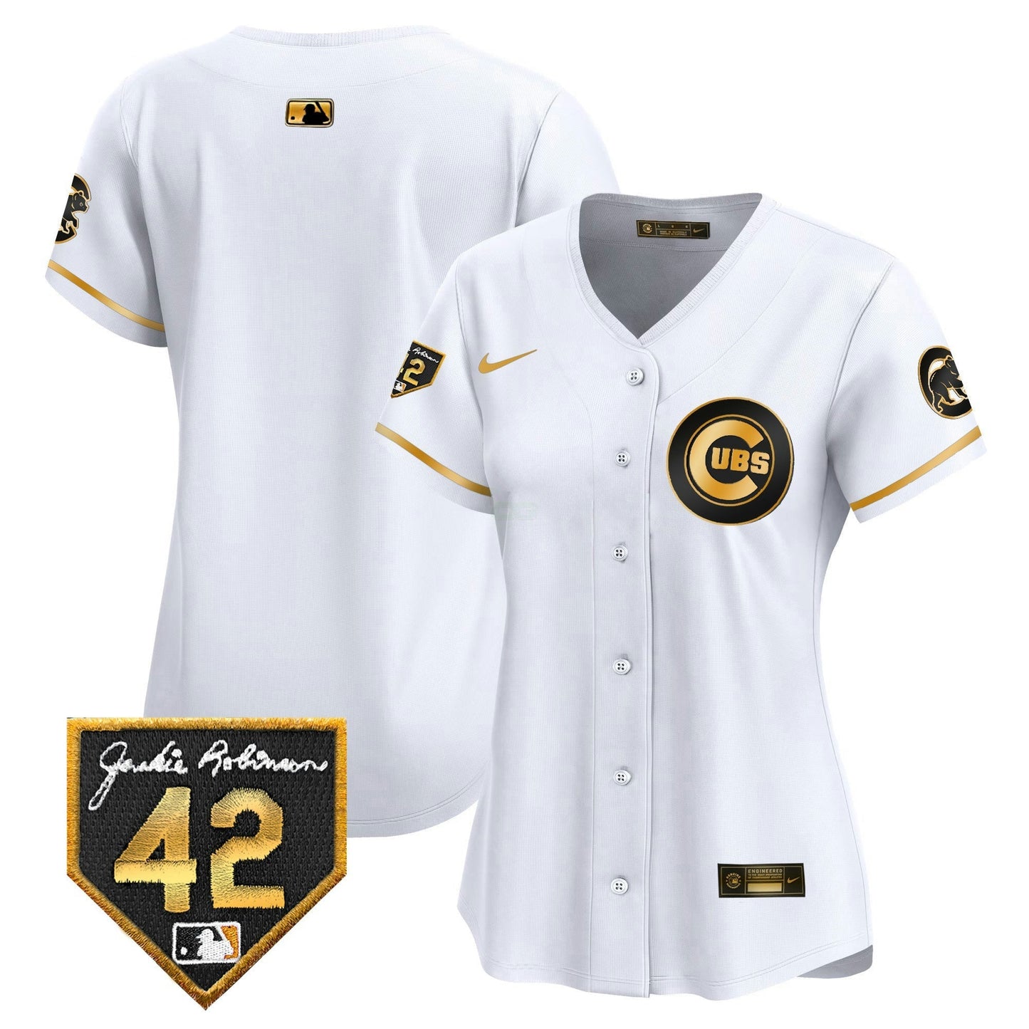 Camisa MLB Women’s Chicago Jackie Robinson Patch Vapor Premier Limited Jersey V2