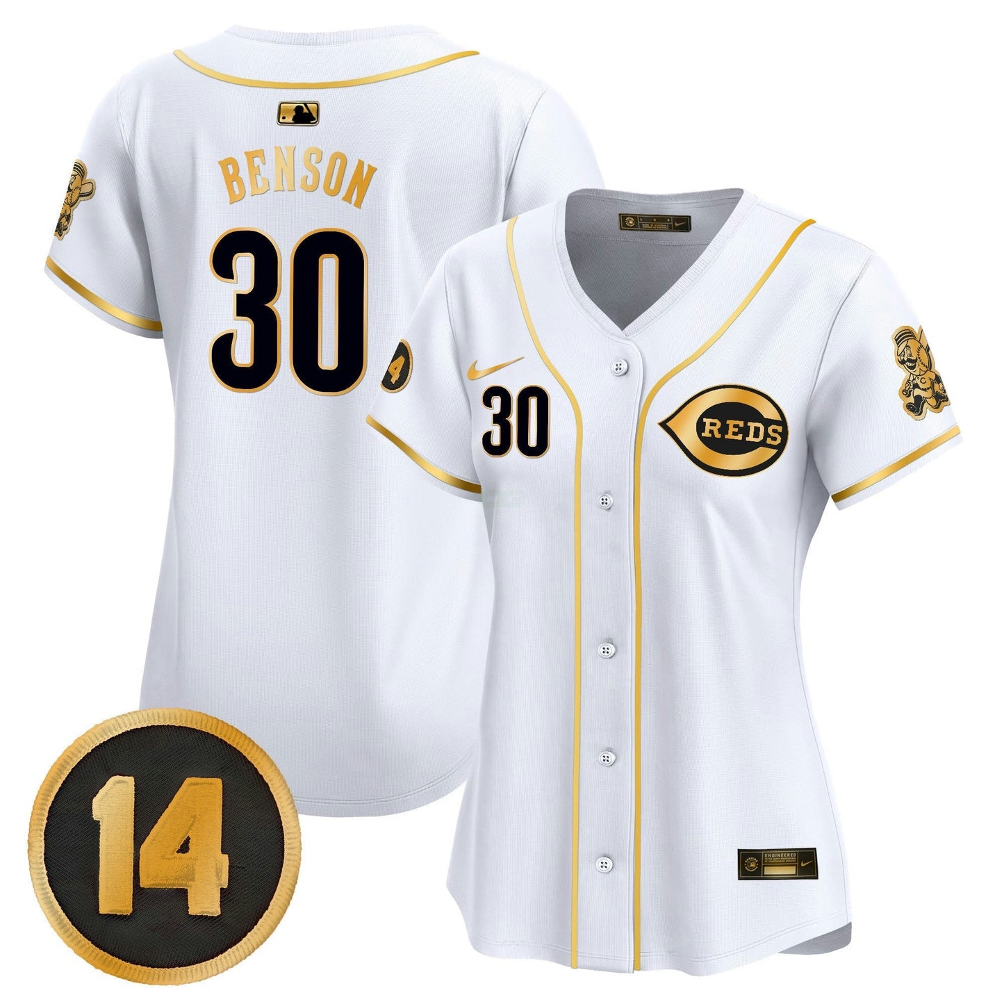 Camisa MLB Women’s Cincinnati Pete Rose Patch Vapor Premier Limited Jersey