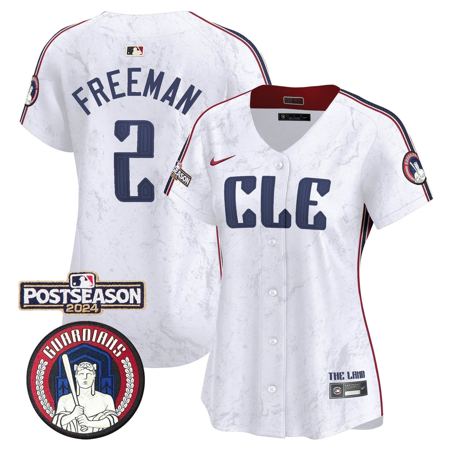 Camisa MLB Women’s Cleveland 2024 Postseason Patch City Connect Vapor Premier Limited Jersey