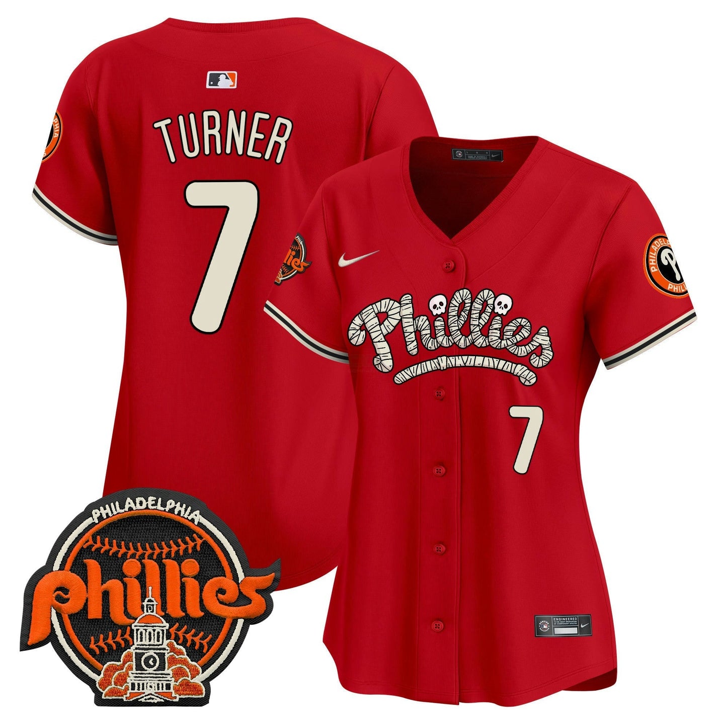 Camisa MLB Philadelphia Phillies Women’s Halloween Vapor Premier Limited Jersey