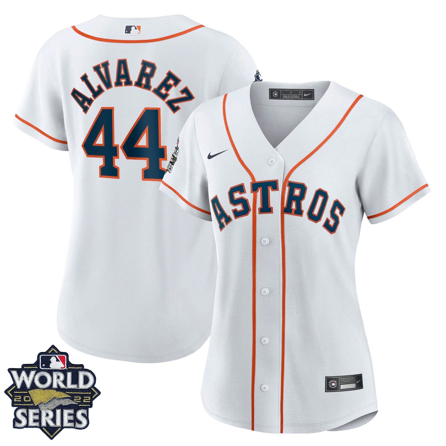 Camisa MLB Women’s Houston 2022 World Series Home Player Jersey – Branca - Women