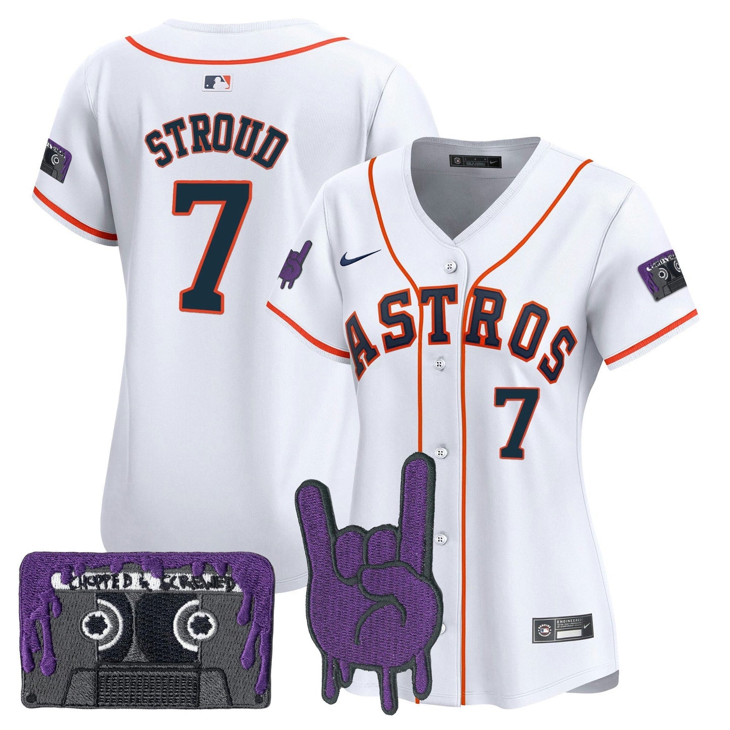 Camisa MLB Women’s Houston DJ Screw Patch Vapor Premier Limited Jersey