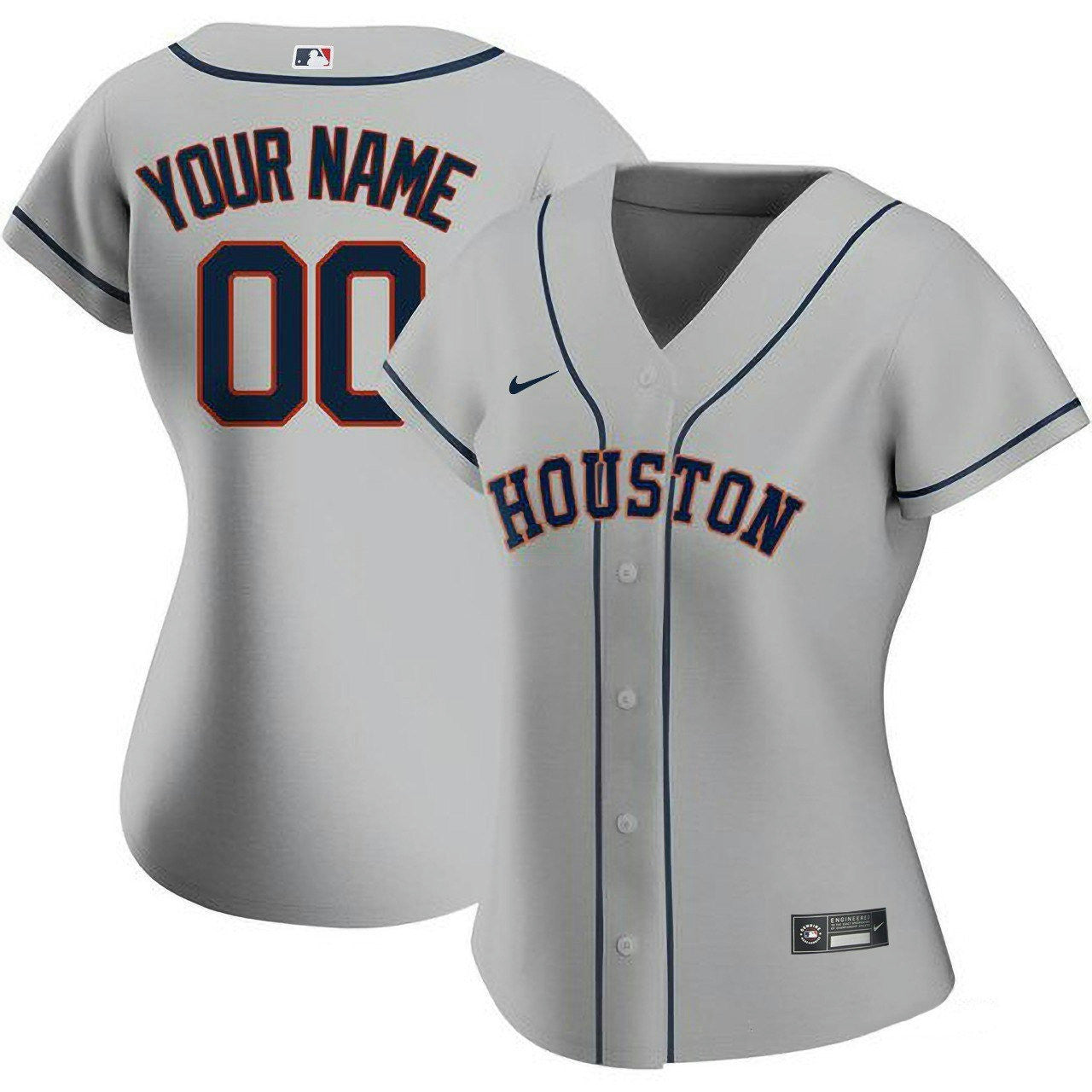 Camisa MLB Women’s Houston Gray Jersey - Cinza