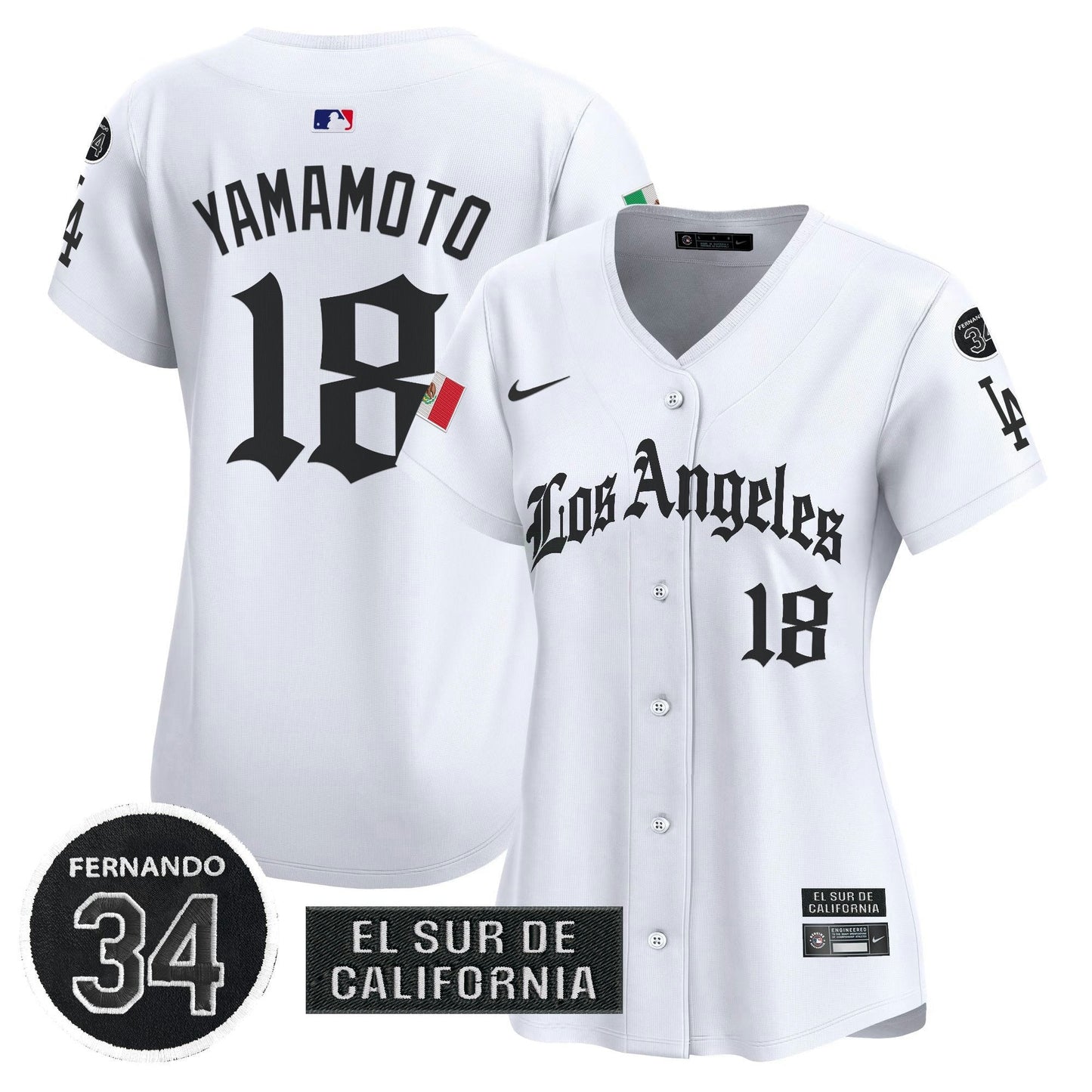 Camisa MLB Women’s Mexico 2025 LA Gothic Style Vapor Premier Limited Jersey