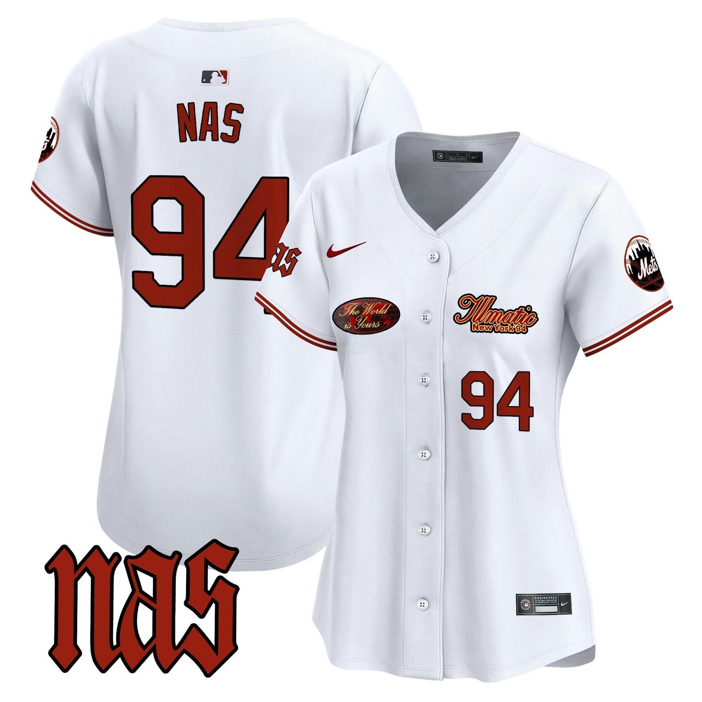 Camisa MLB Women’s Nas Illmatic Vapor Premier Limited Jersey V2
